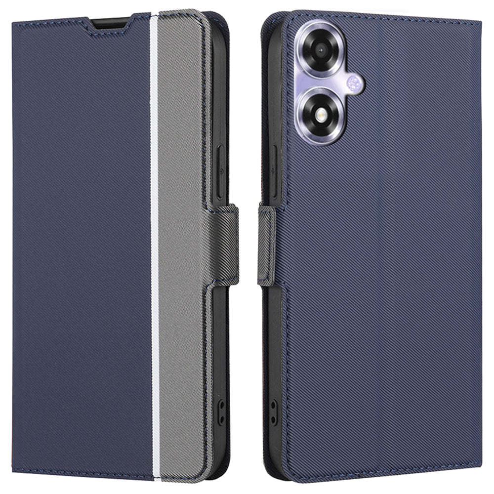 For Oppo A2m 5G / A2x 5G Leather Folio Cover Stand View Shockproof Phone Case - Pink