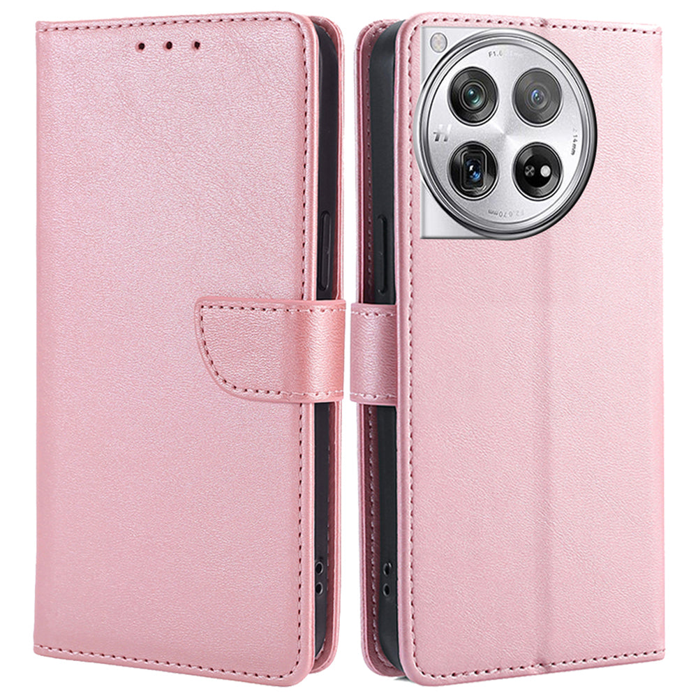 For OnePlus 12 5G Wallet Case Leather Phone Cover Magnetic Closing - Baby Blue