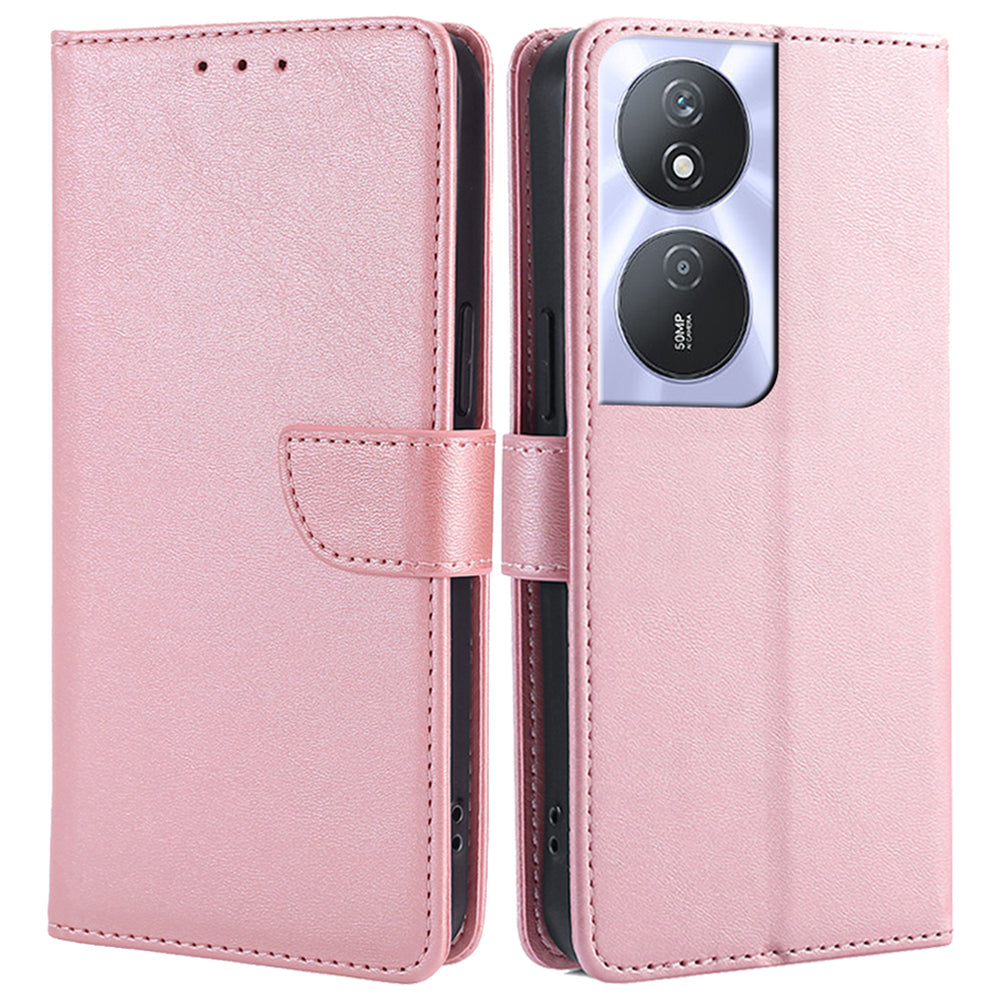 For Honor Play 50 Plus 5G / Play 8T 5G / X7b 4G / 90 Smart Wallet Case Leather Cover Calf Texture - Baby Blue