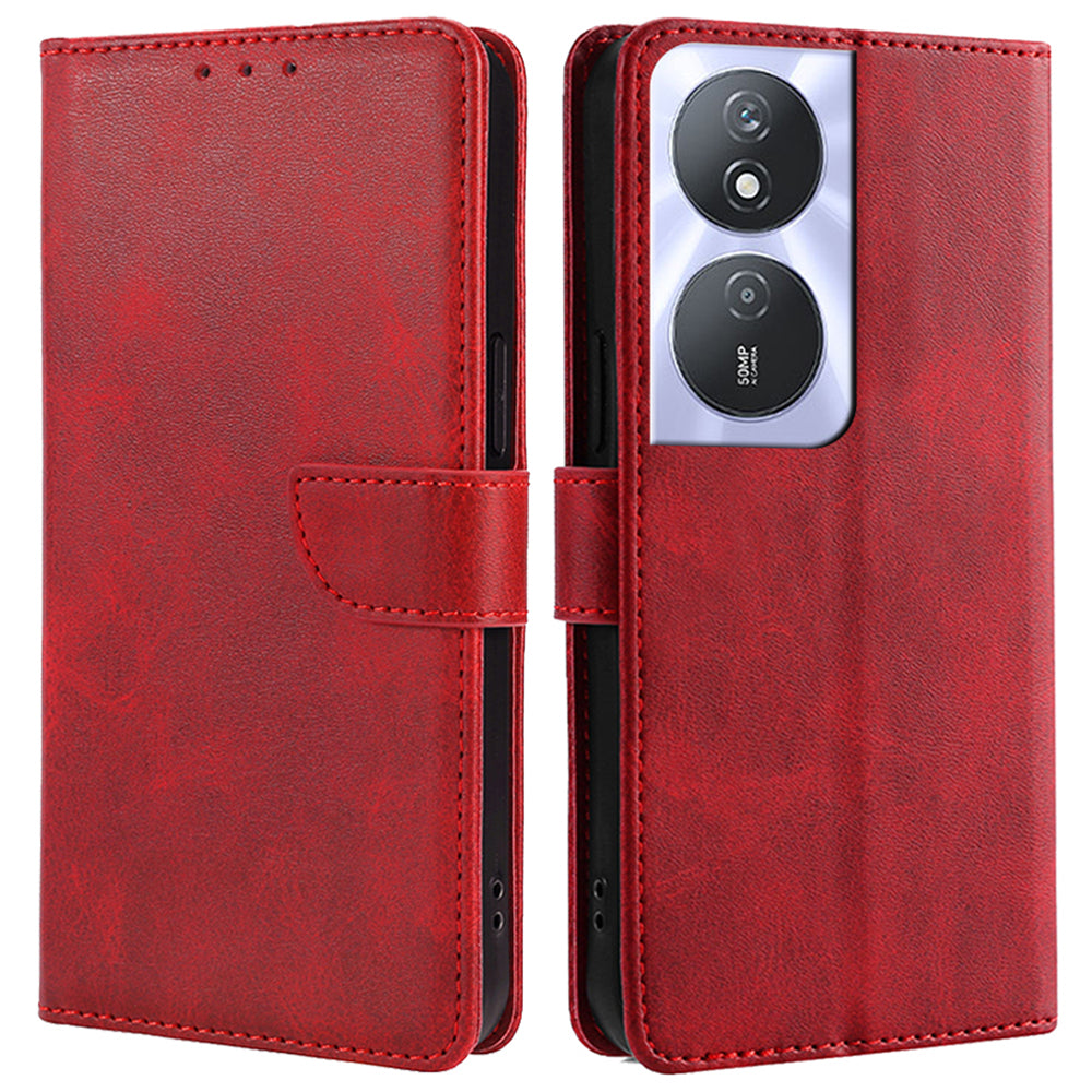 For Honor Play 50 Plus 5G / Play 8T 5G / X7b 4G / 90 Smart Wallet Case Leather Cover Calf Texture - Baby Blue