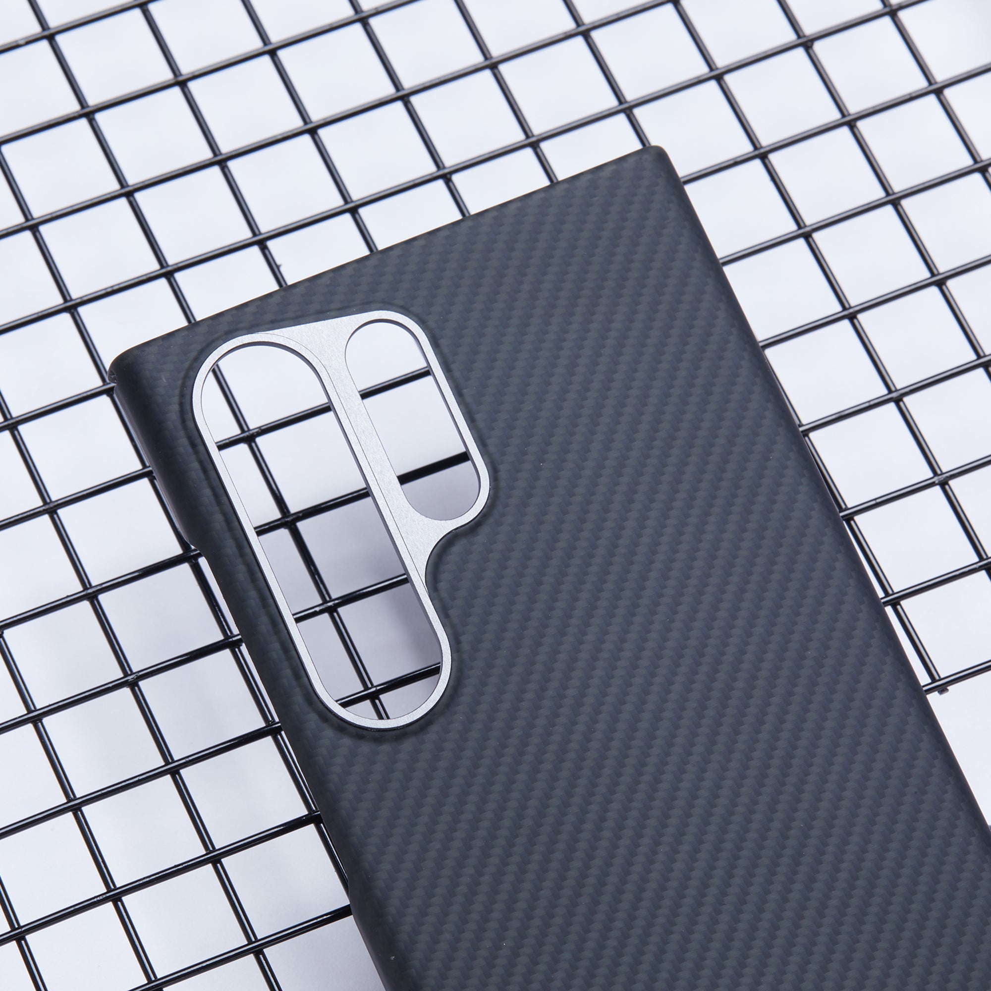 For Samsung Galaxy S22 Ultra 5G Case 600D Fine Texture Aramid Fiber Phone Cover Compatible with MagSafe