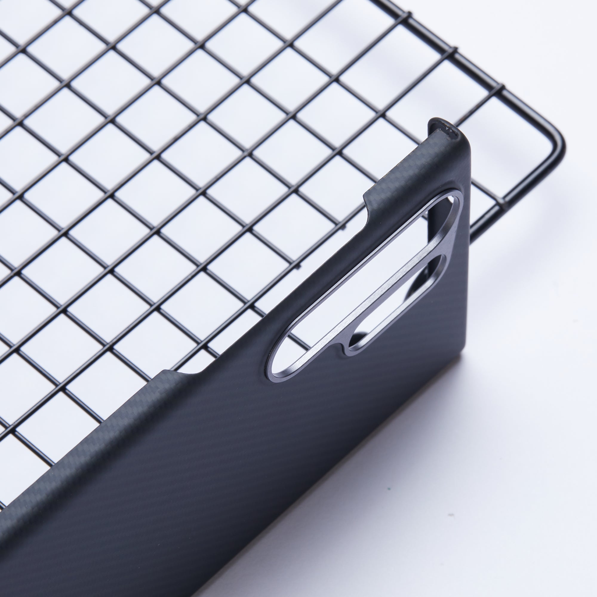 For Samsung Galaxy S24 Ultra Slim Case 600D Fine Texture Aramid Fiber Black Phone Cover with Metal Lens Frame