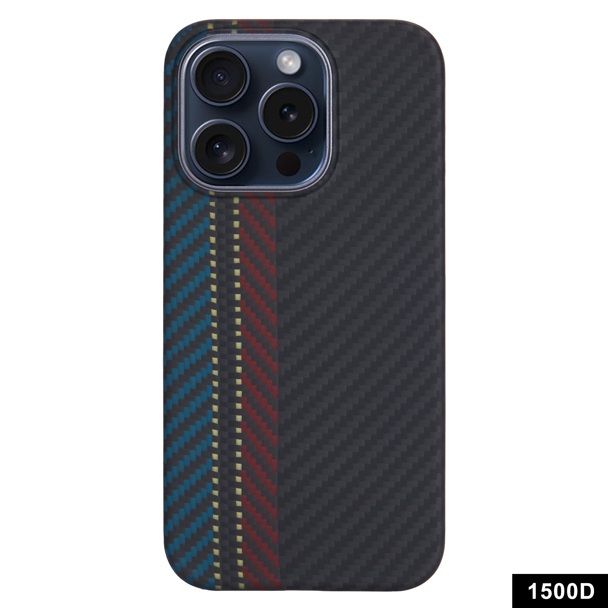 For iPhone 13 Pro Aramid Fiber Case 1500D Carbon Fiber Texture Phone Cover, Large Lens Cutout