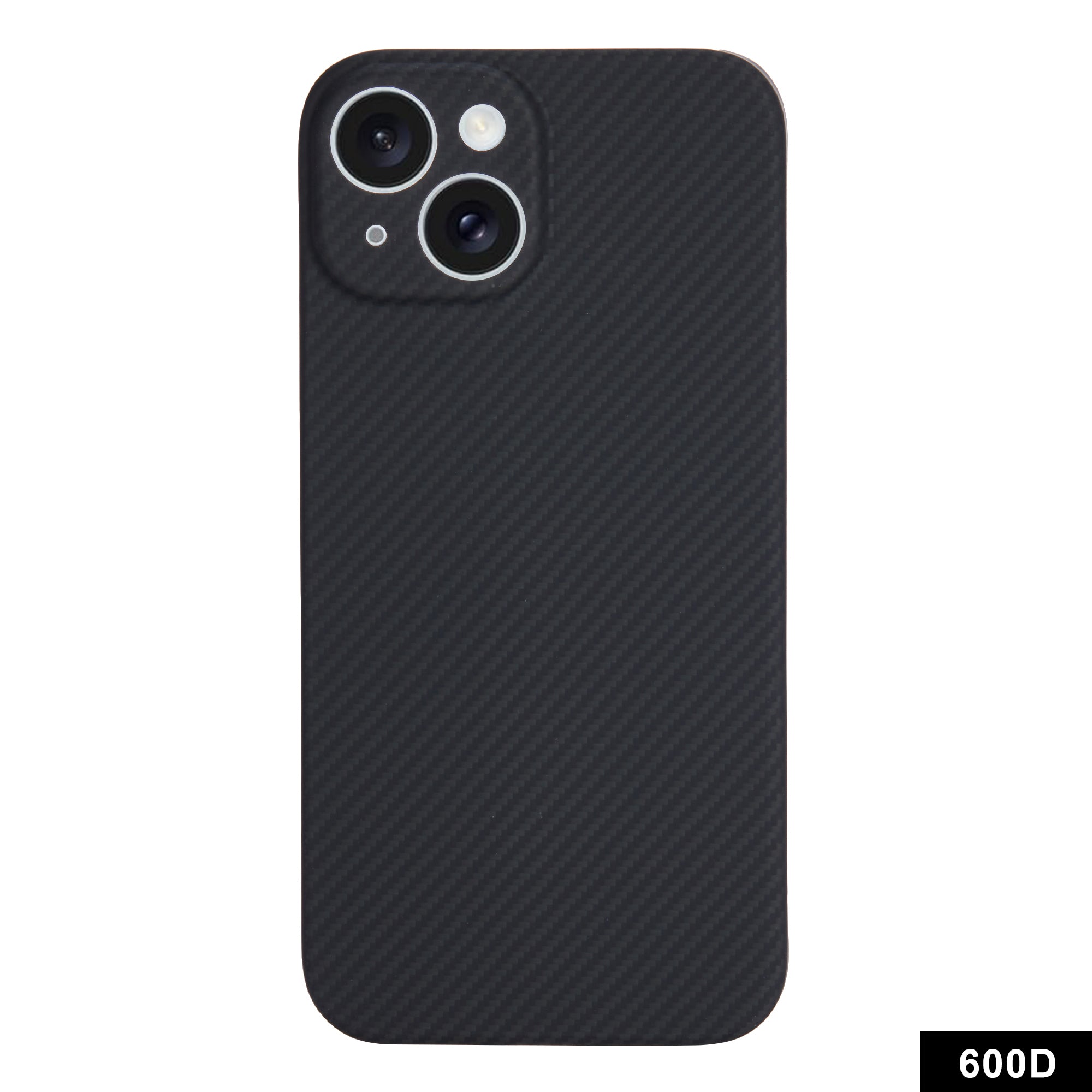 Phone Shell for iPhone 14 Plus Case Magnetic 600D Fine Texture Aramid Fiber Phone Cover (Precise Lens Hole)