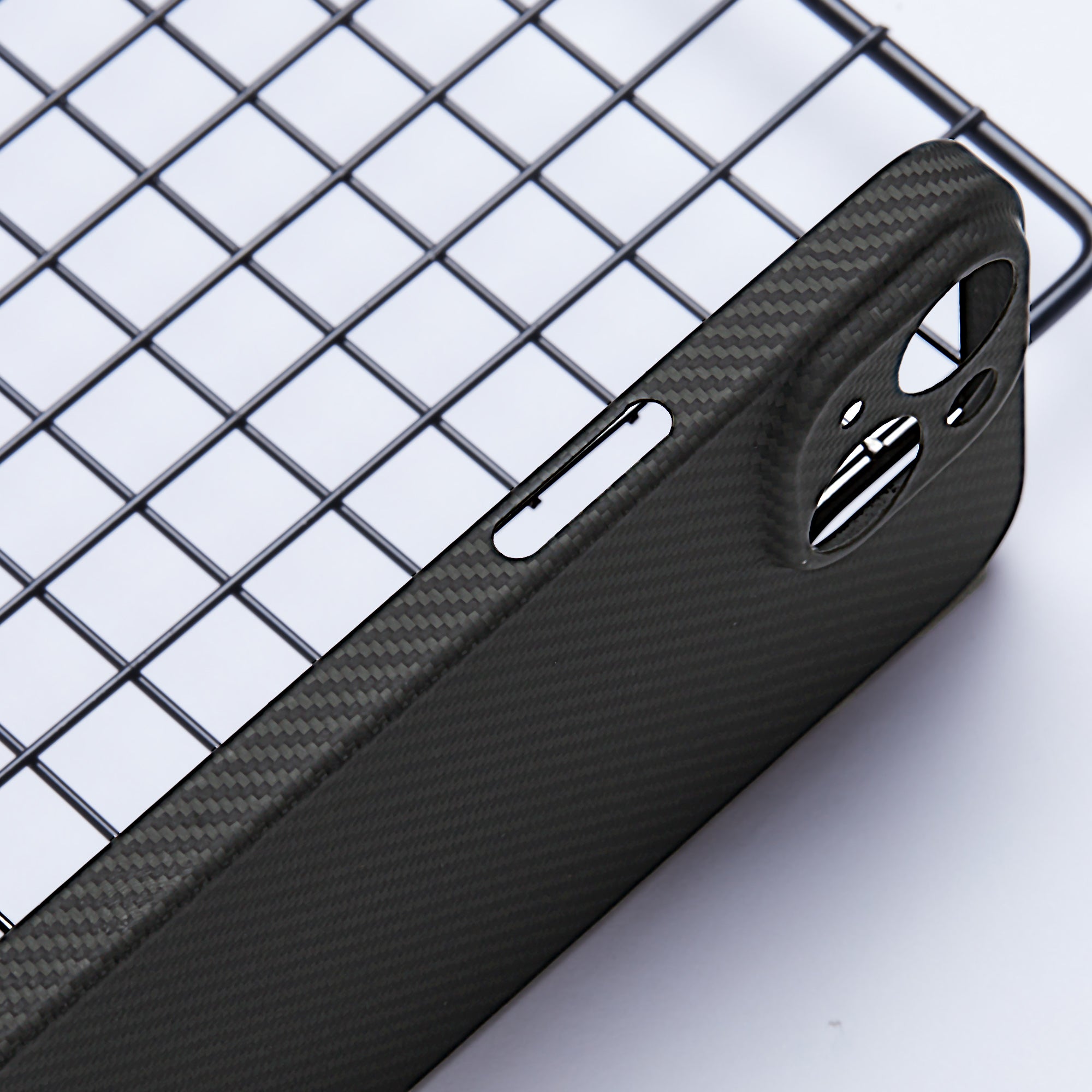 Compatible with MagSafe for iPhone 15 Plus Aramid Fiber Case 600D Fine Texture Phone Cover (Precise Lens Hole)