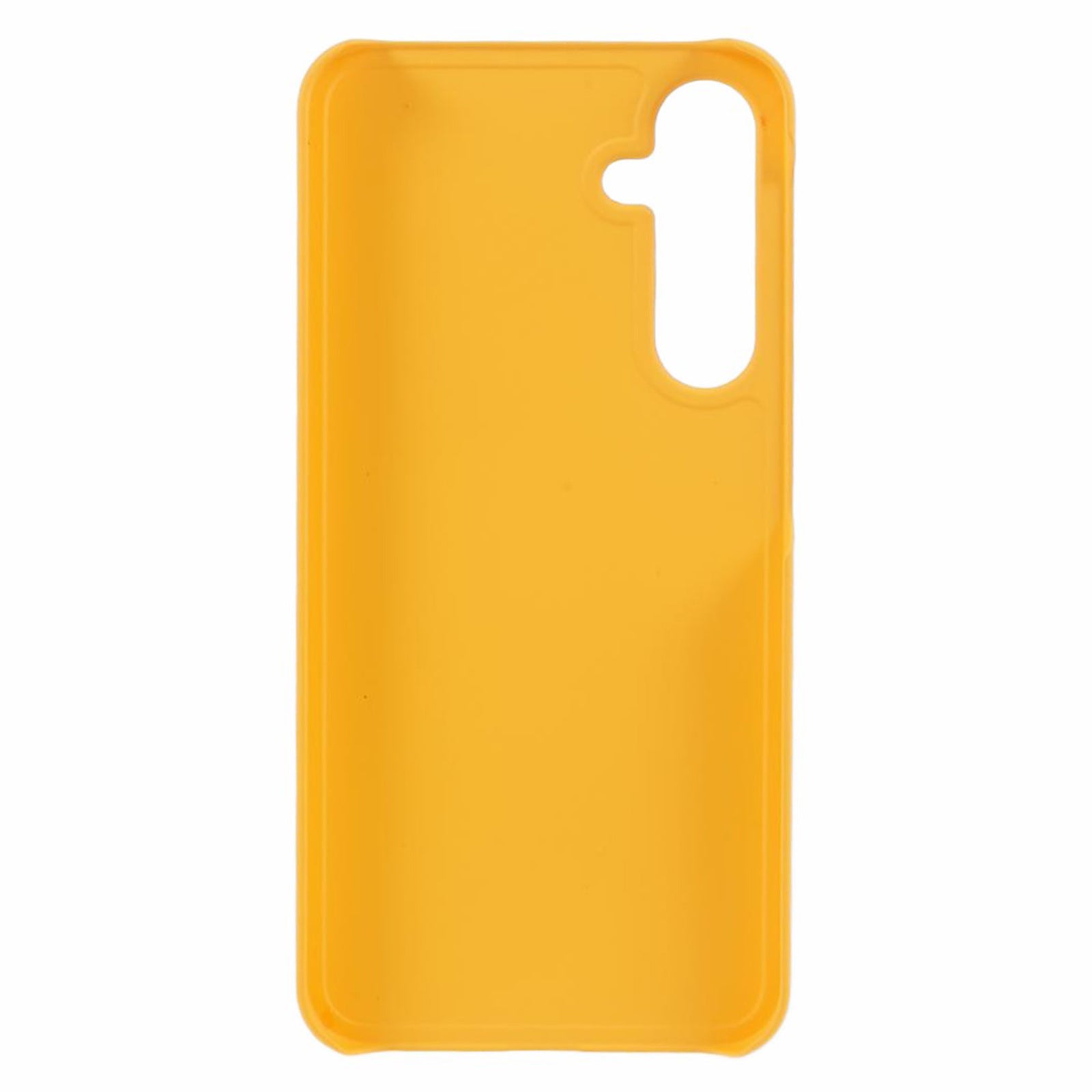 For Samsung Galaxy A55 5G Cell Phone Case Anti-scratch Hard PC Rubberized Cover - Yellow