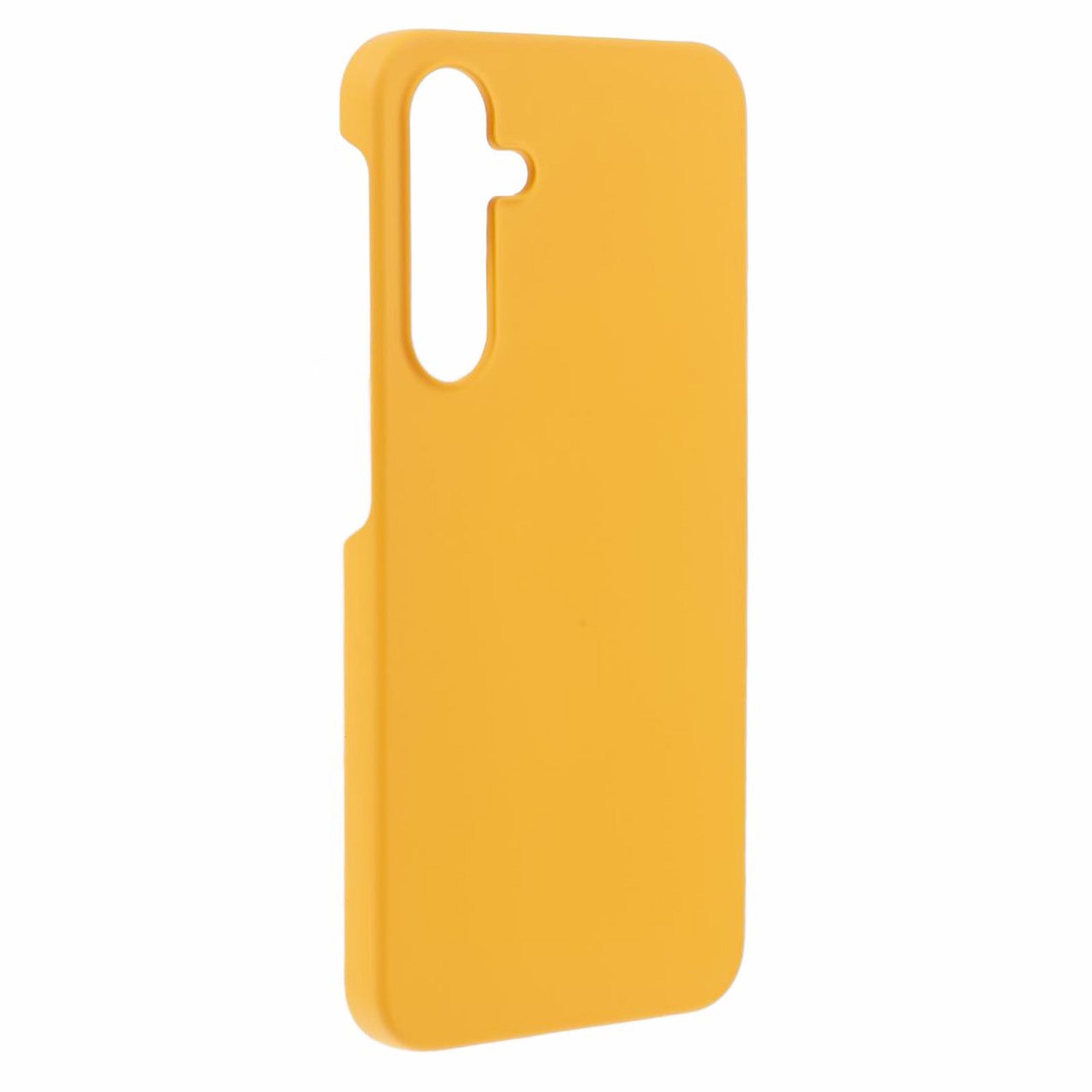 For Samsung Galaxy A55 5G Cell Phone Case Anti-scratch Hard PC Rubberized Cover - Yellow