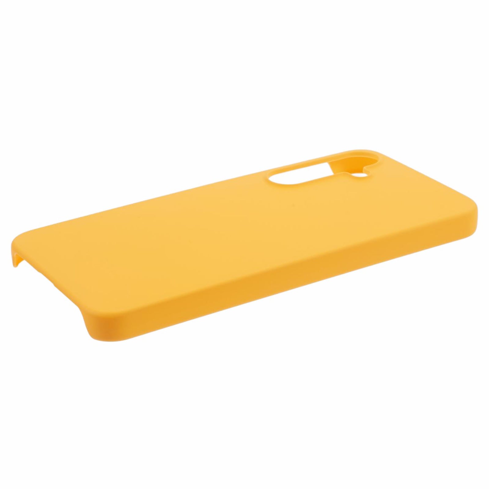 For Samsung Galaxy A55 5G Cell Phone Case Anti-scratch Hard PC Rubberized Cover - Yellow