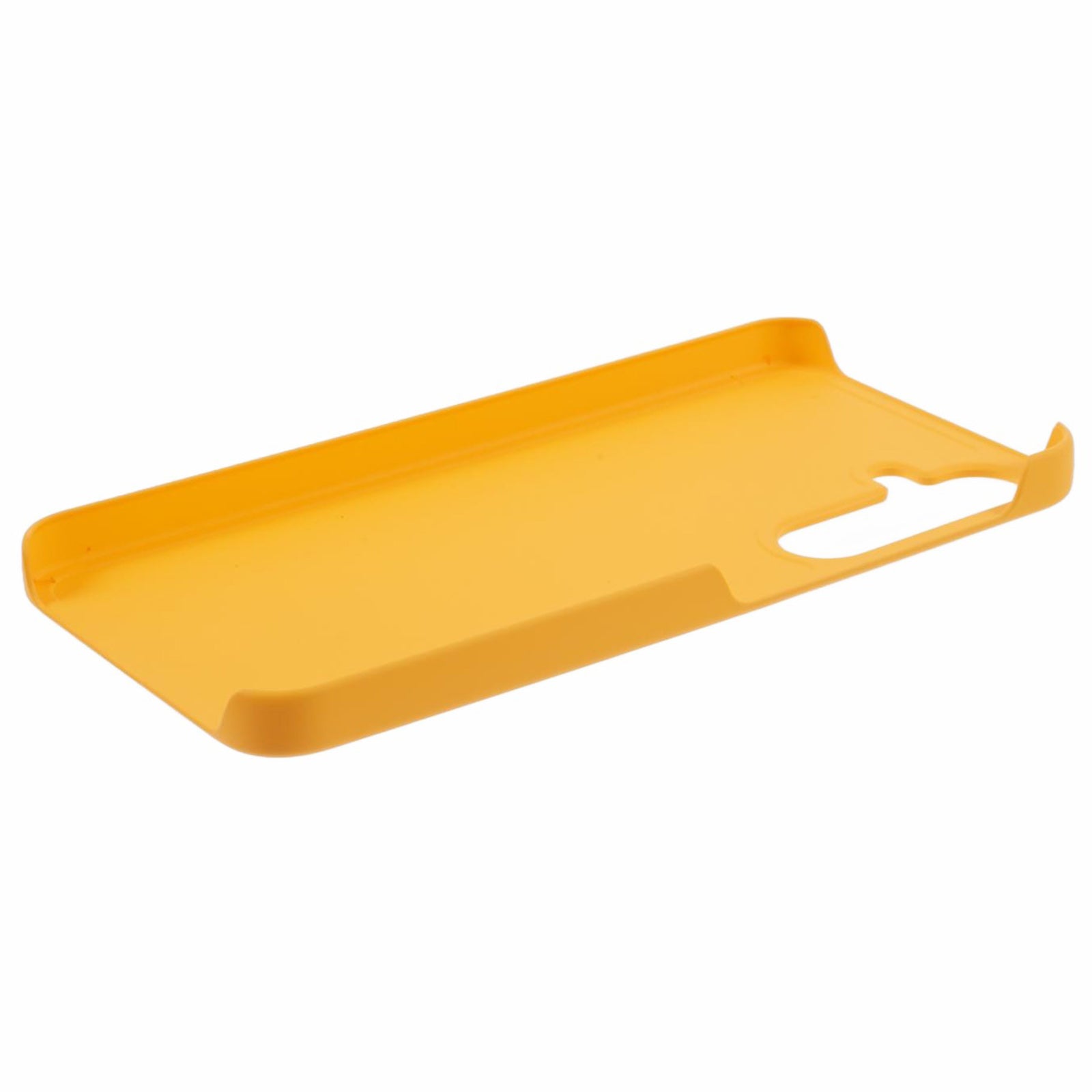 For Samsung Galaxy A55 5G Cell Phone Case Anti-scratch Hard PC Rubberized Cover - Yellow