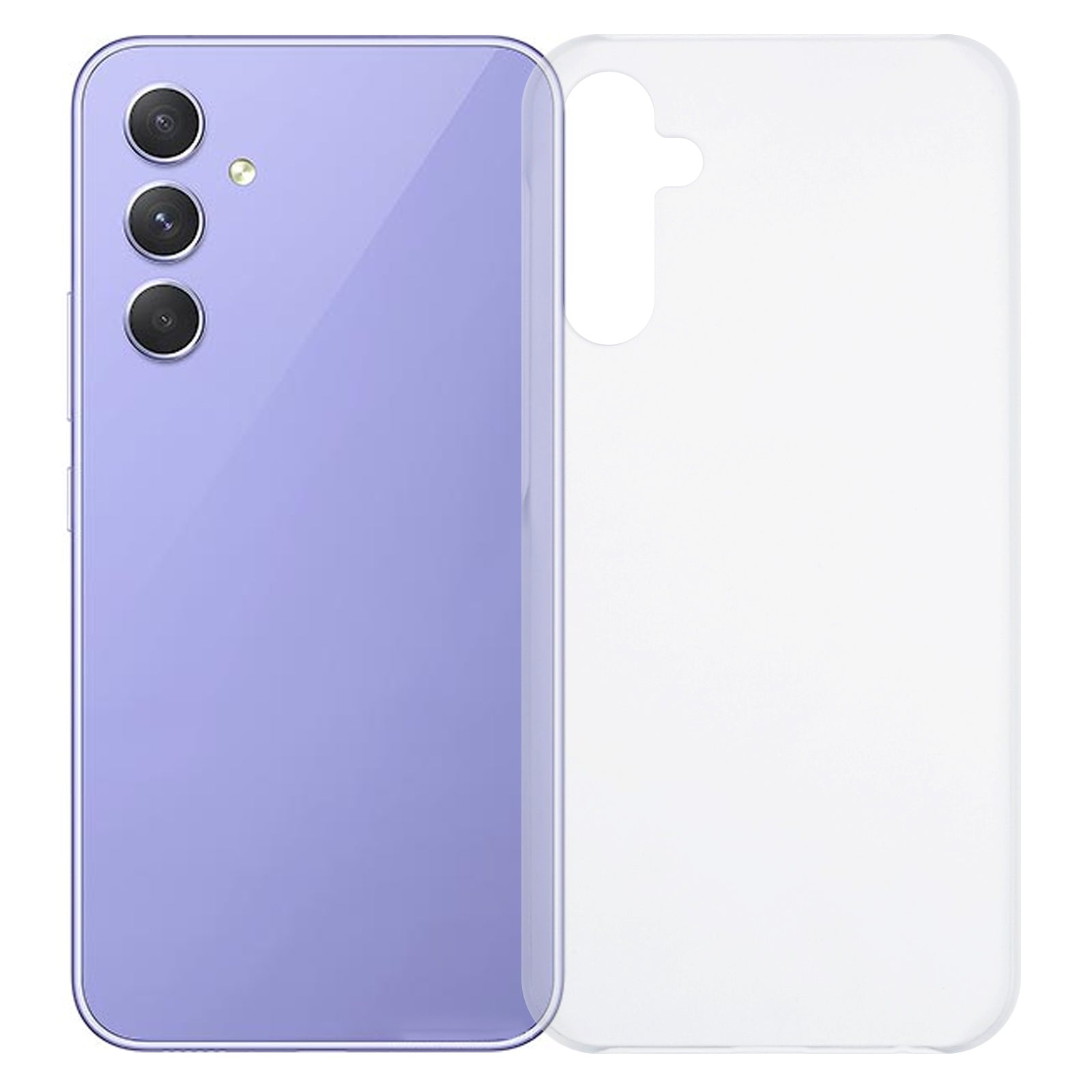 For Samsung Galaxy A55 5G Cell Phone Case Anti-scratch Hard PC Rubberized Cover - Yellow