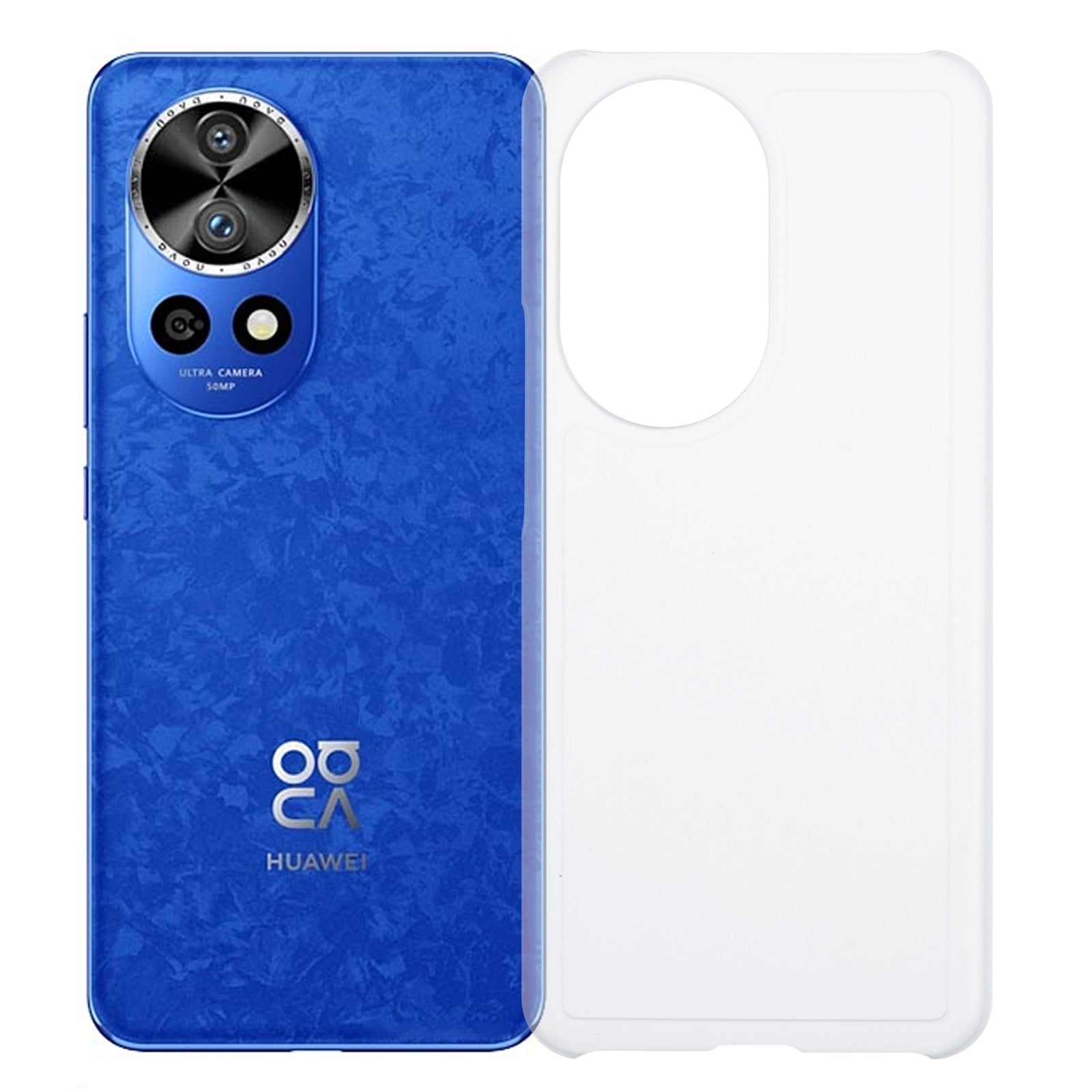 For Huawei nova 12 Pro 5G / nova 12 Ultra 5G Phone Case Drop-resistant PC Rubberized Back Shell - Yellow