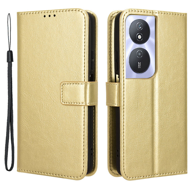 For Honor Play 50 Plus 5G / Play 8T 5G / X7b 4G / X7b 5G / 90 Smart Case Crazy Horse Texture Leather Wallet Stand Phone Cover - Brown