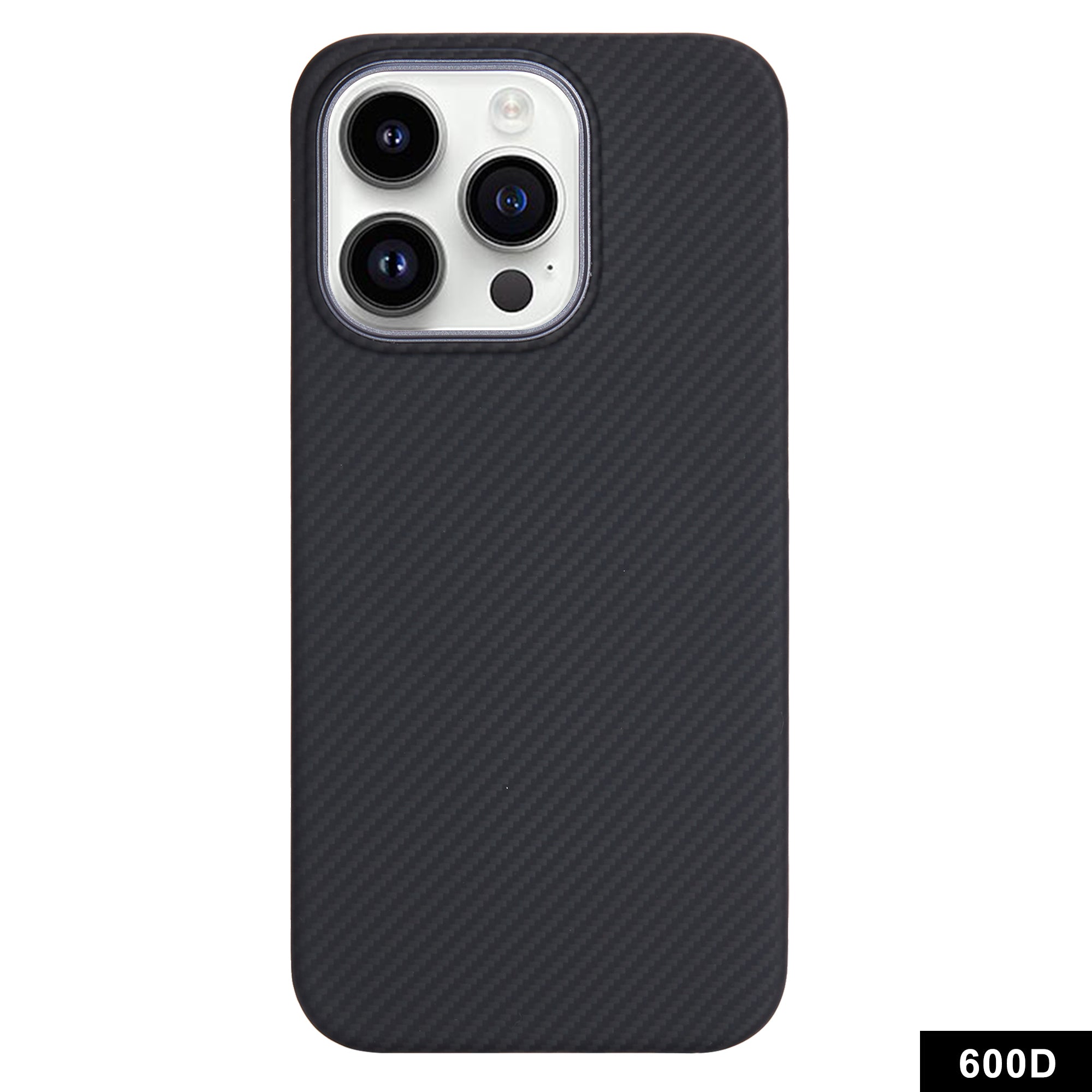 For iPhone 13 Pro Aramid Fiber Case Compatible with MagSafe 600D Fine Texture Slim Phone Cover