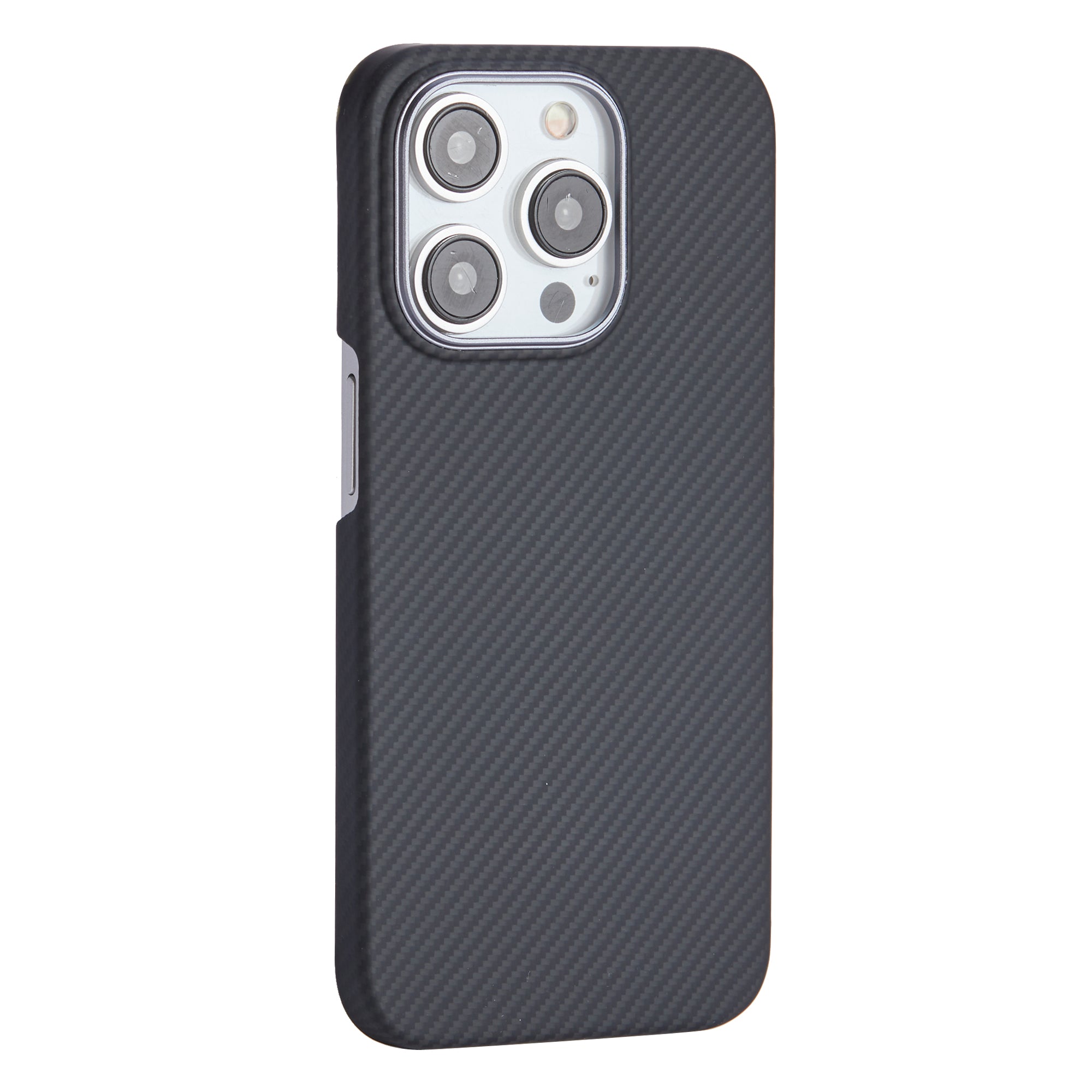 For iPhone 13 Pro Aramid Fiber Case Compatible with MagSafe 600D Fine Texture Slim Phone Cover