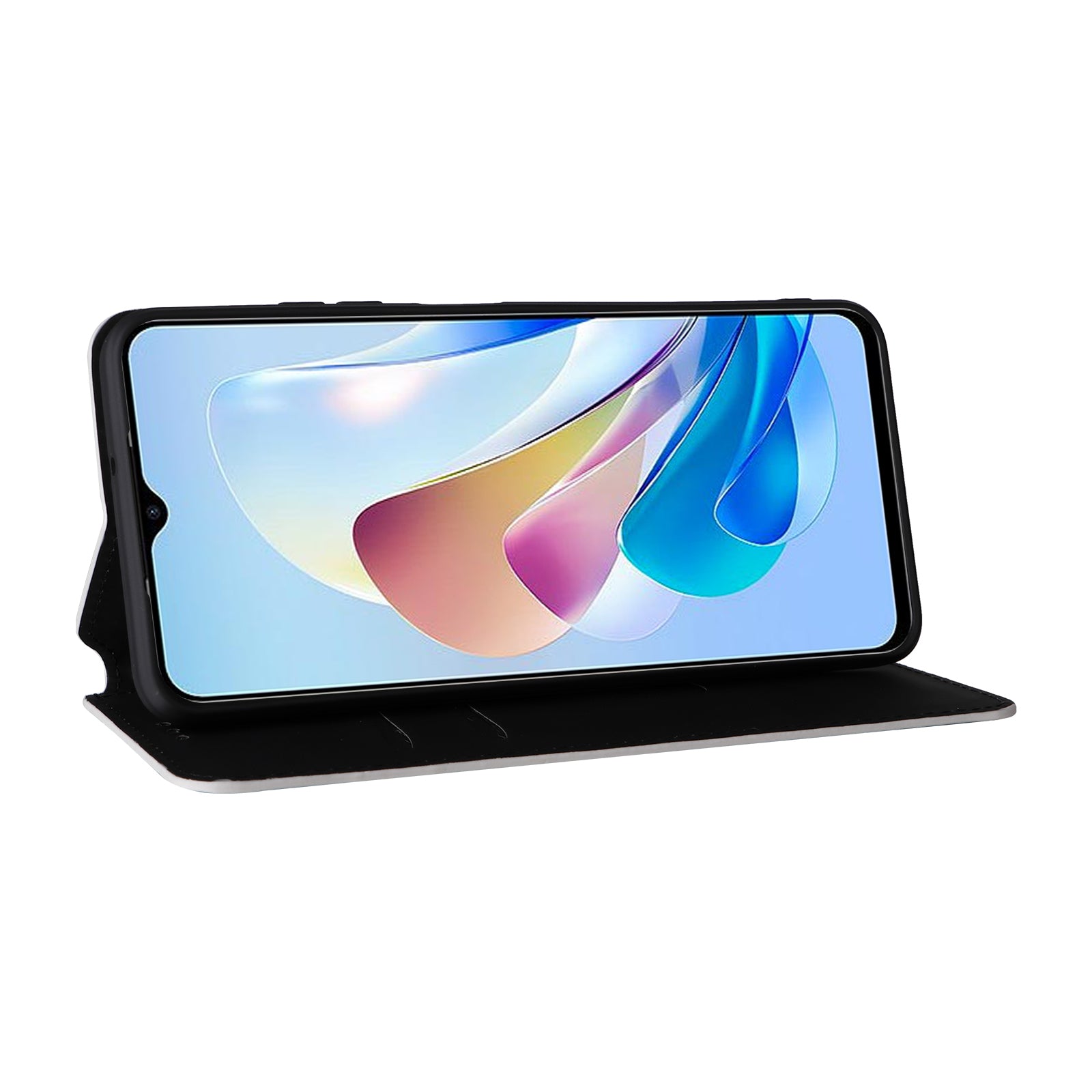 For ZTE Blade V41 Vita 5G / Axon 40 Lite / Blade V40 Design / Blade V50 Design 5G / nubia Neo 5G Case Stand Magnetic Phone Cover - Silver