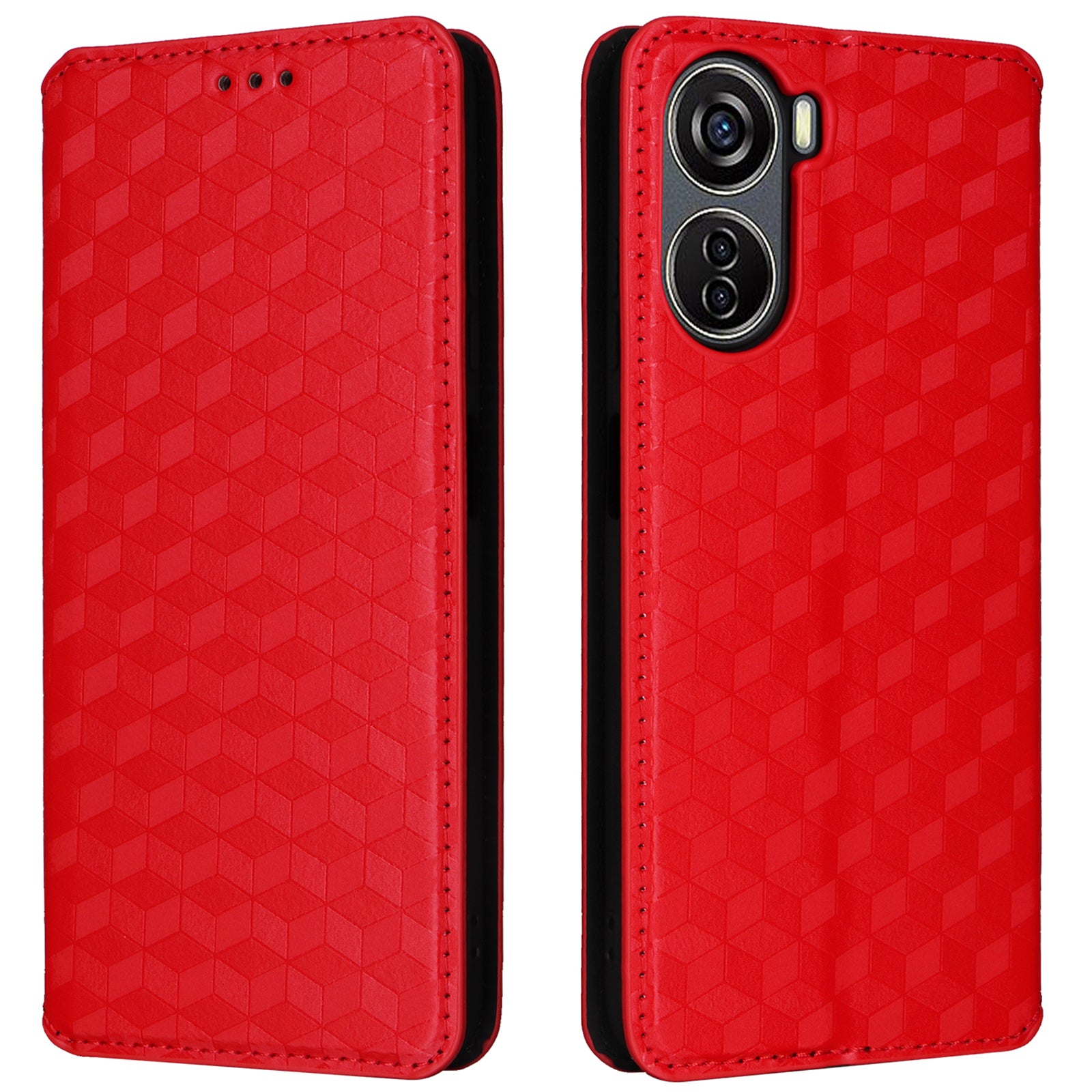 For ZTE Blade V41 Vita 5G / Axon 40 Lite / Blade V40 Design / Blade V50 Design 5G / nubia Neo 5G Case Stand Magnetic Phone Cover - Silver