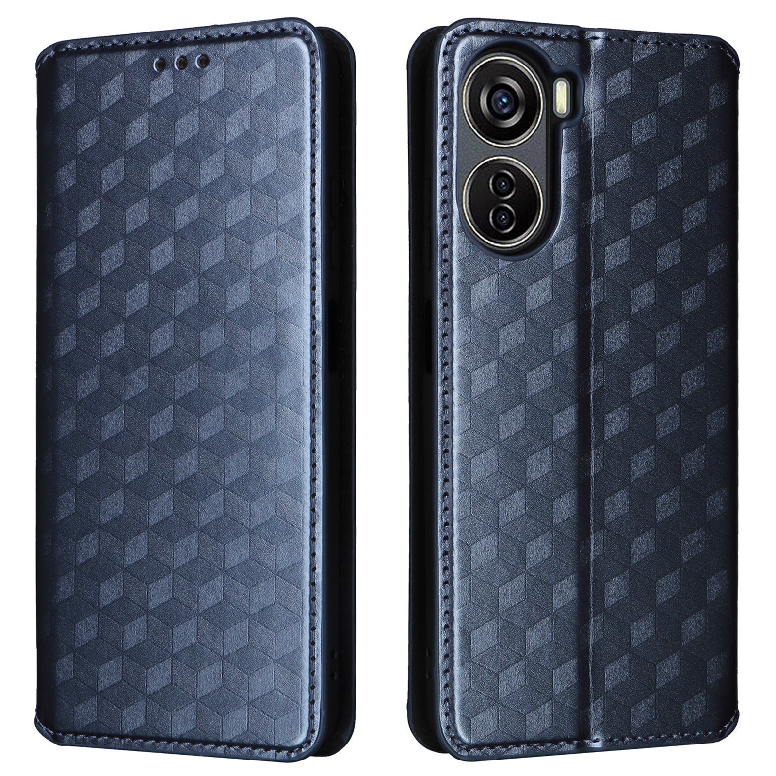 For ZTE Blade V41 Vita 5G / Axon 40 Lite / Blade V40 Design / Blade V50 Design 5G / nubia Neo 5G Case Stand Magnetic Phone Cover - Silver