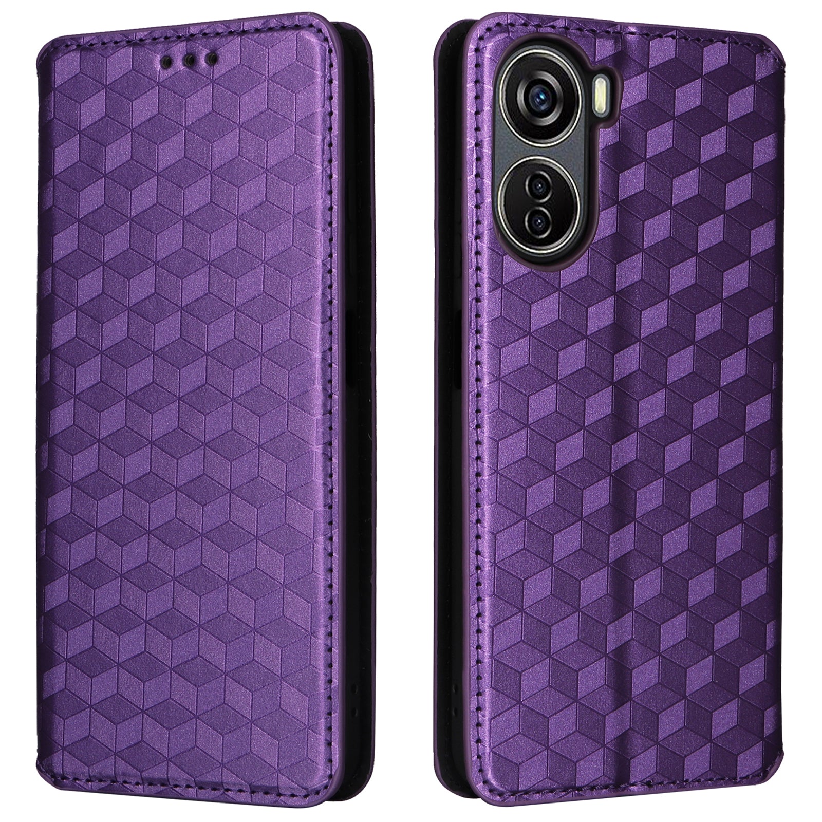 For ZTE Blade V41 Vita 5G / Axon 40 Lite / Blade V40 Design / Blade V50 Design 5G / nubia Neo 5G Case Stand Magnetic Phone Cover - Silver