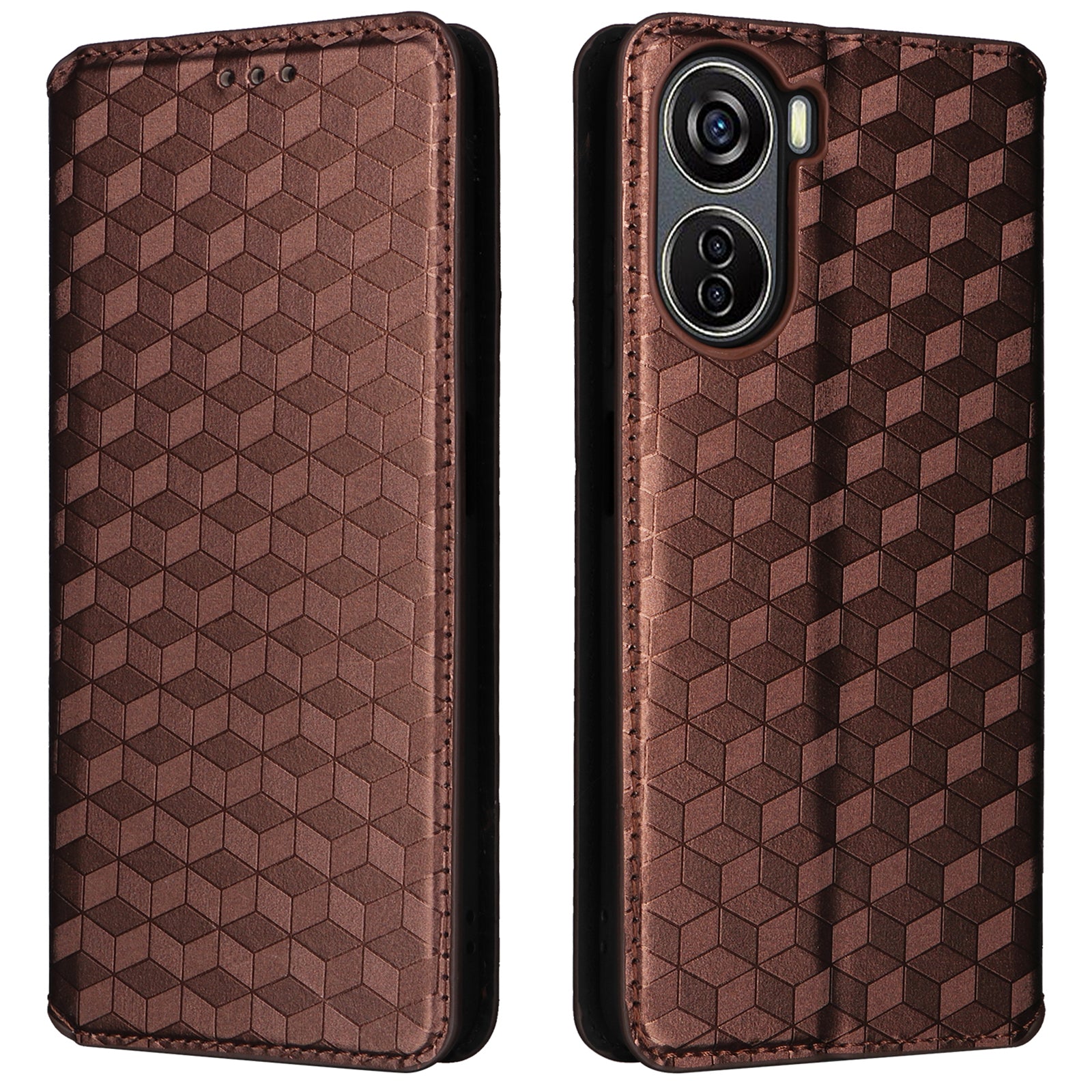 For ZTE Blade V41 Vita 5G / Axon 40 Lite / Blade V40 Design / Blade V50 Design 5G / nubia Neo 5G Case Stand Magnetic Phone Cover - Silver