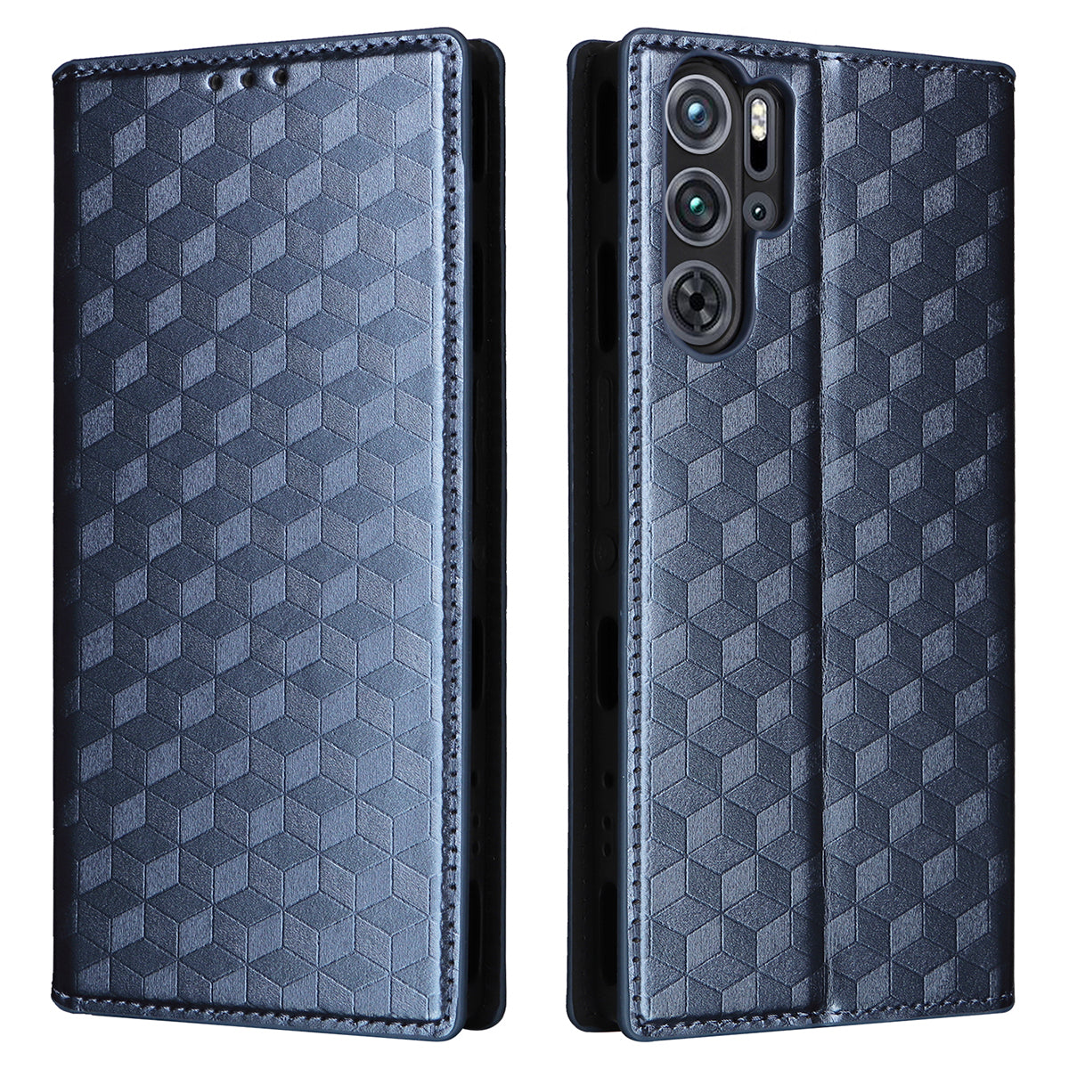 For ZTE nubia Red Magic 9 Pro+ 5G / Red Magic 9 Pro 5G Case Phone Stand Magnetic Phone Cover - Black