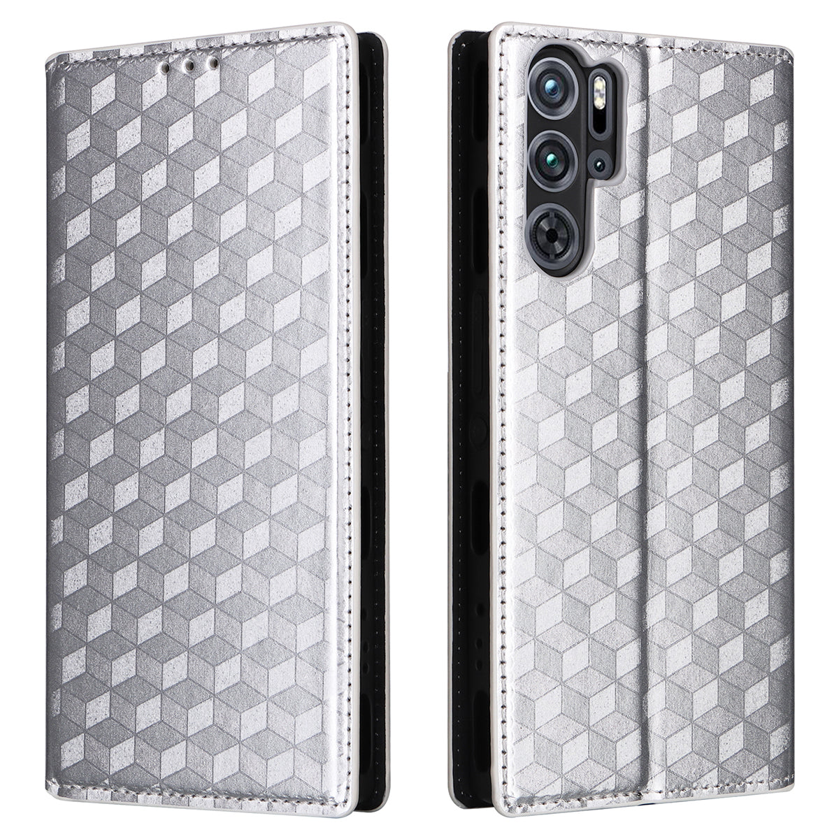 For ZTE nubia Red Magic 9 Pro+ 5G / Red Magic 9 Pro 5G Case Phone Stand Magnetic Phone Cover - Black