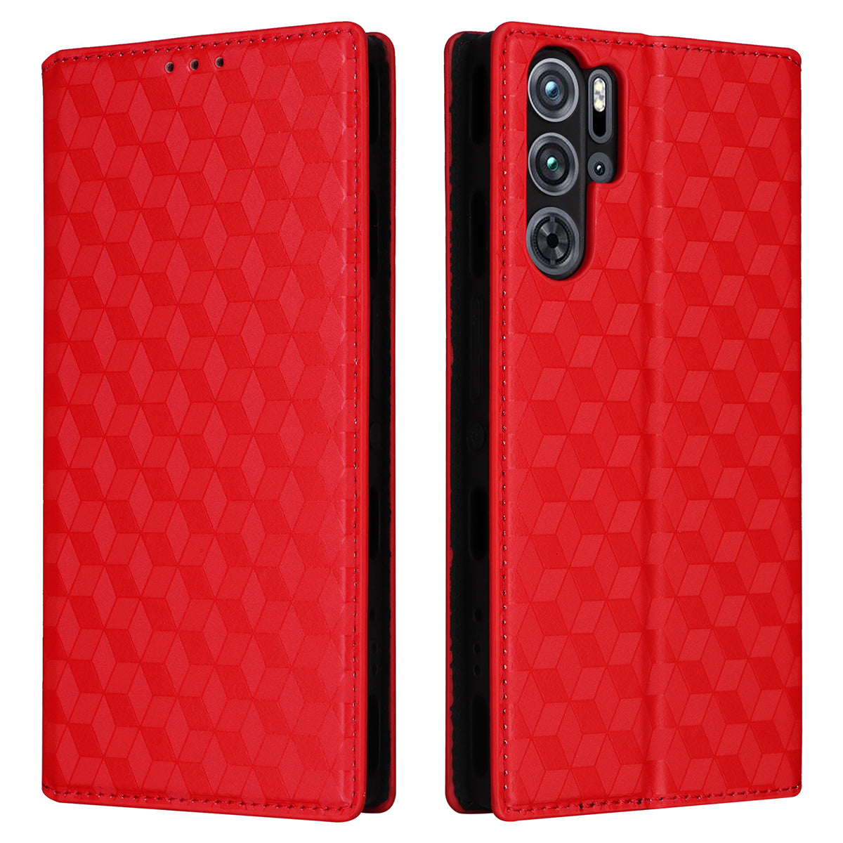 For ZTE nubia Red Magic 9 Pro+ 5G / Red Magic 9 Pro 5G Case Phone Stand Magnetic Phone Cover - Black