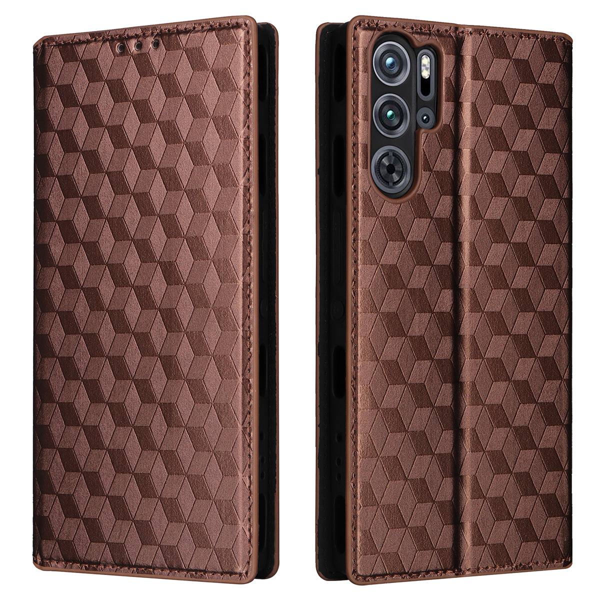 For ZTE nubia Red Magic 9 Pro+ 5G / Red Magic 9 Pro 5G Case Phone Stand Magnetic Phone Cover - Black