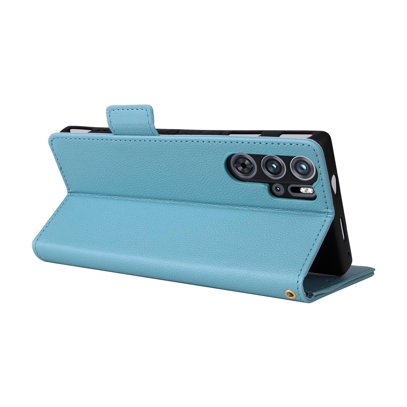 For ZTE nubia Red Magic 9 Pro 5G / 9 Pro+ 5G Phone Folio Case Litchi Texture Wallet Cover - Baby Blue