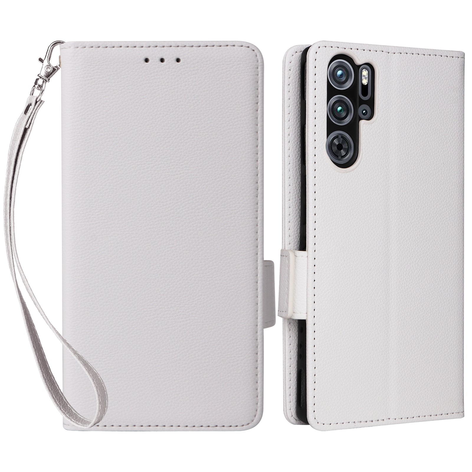 For ZTE nubia Red Magic 9 Pro 5G / 9 Pro+ 5G Phone Folio Case Litchi Texture Wallet Cover - Baby Blue