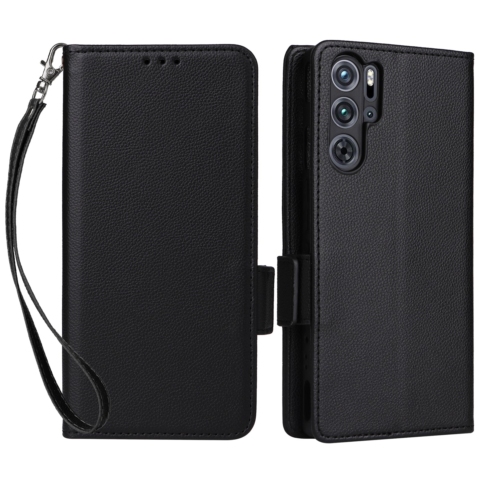 For ZTE nubia Red Magic 9 Pro 5G / 9 Pro+ 5G Phone Folio Case Litchi Texture Wallet Cover - Baby Blue