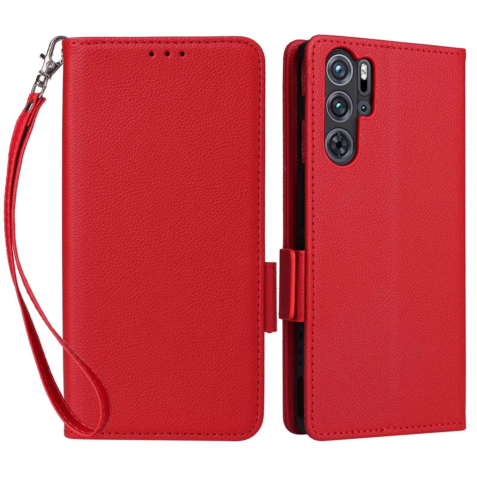 For ZTE nubia Red Magic 9 Pro 5G / 9 Pro+ 5G Phone Folio Case Litchi Texture Wallet Cover - Baby Blue