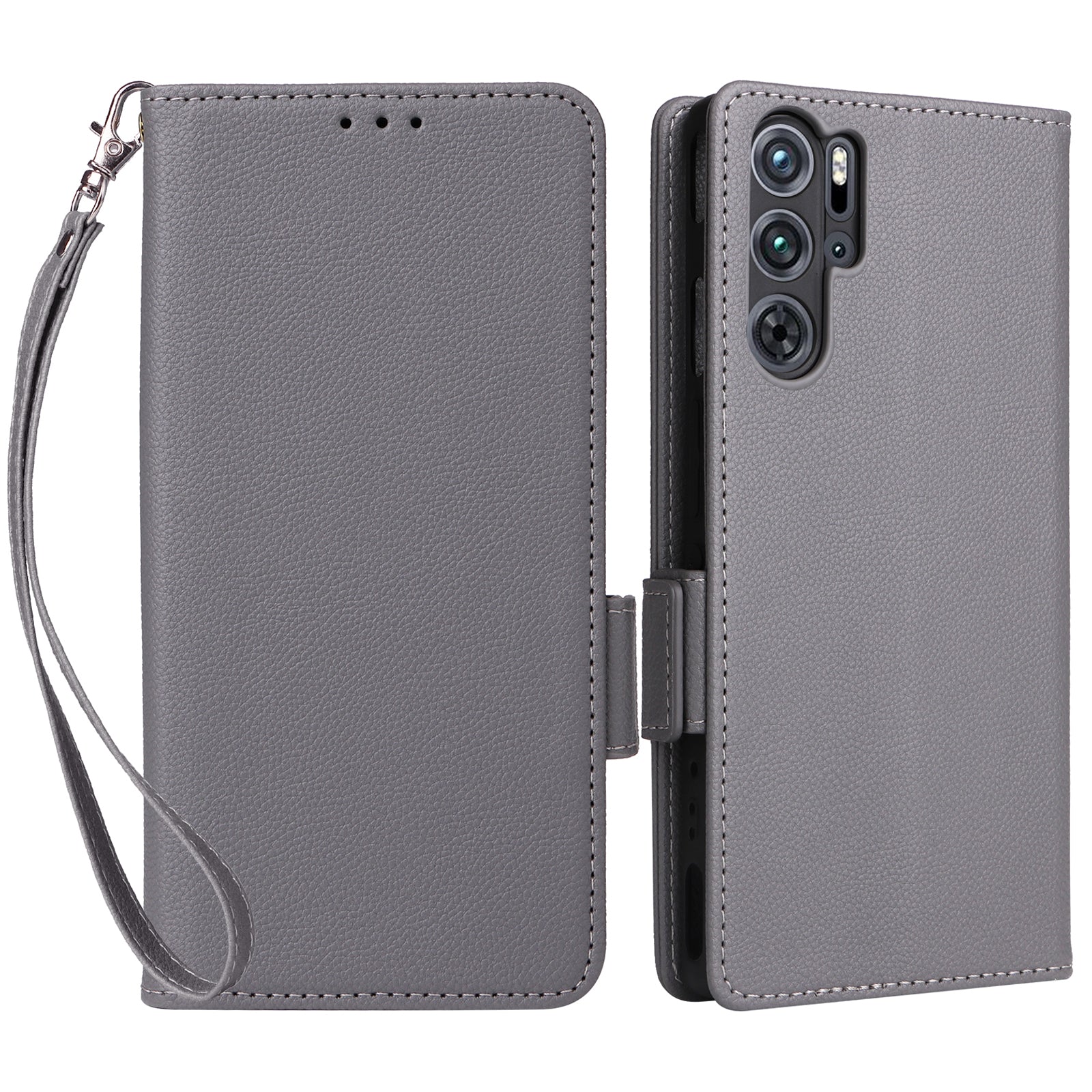 For ZTE nubia Red Magic 9 Pro 5G / 9 Pro+ 5G Phone Folio Case Litchi Texture Wallet Cover - Baby Blue