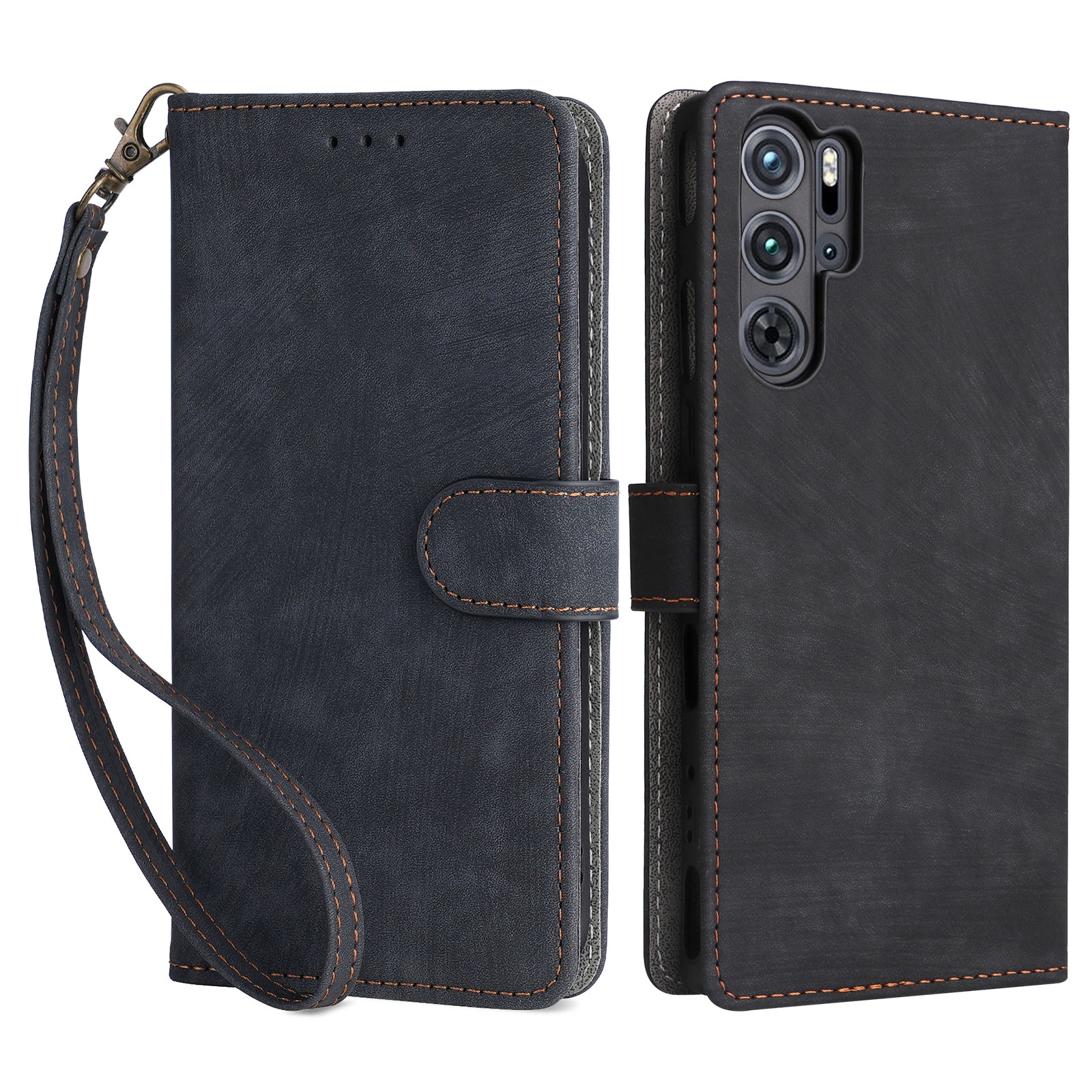 For ZTE nubia Red Magic 9 Pro 5G  /  9 Pro+ 5G Case Leather RFID Blocking Phone Cover - Brown