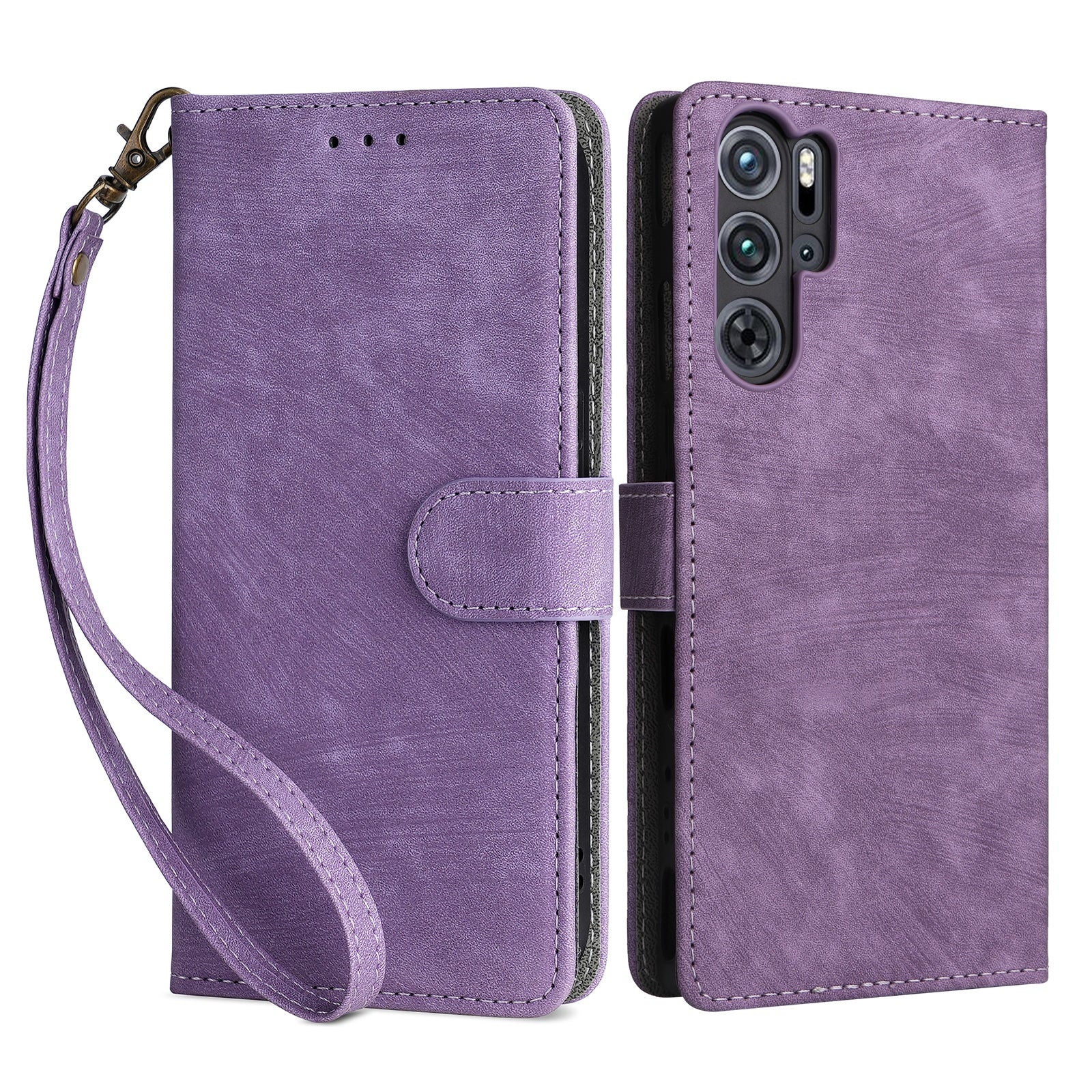 For ZTE nubia Red Magic 9 Pro 5G  /  9 Pro+ 5G Case Leather RFID Blocking Phone Cover - Brown