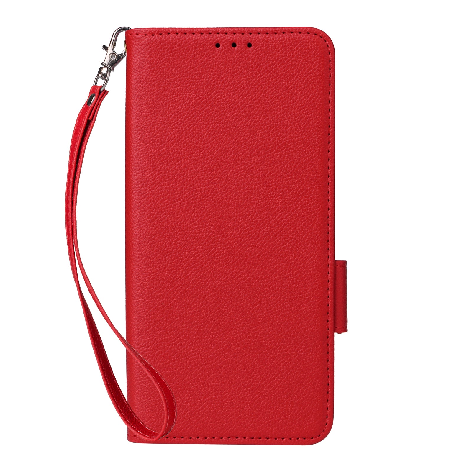For Xiaomi Redmi Note 13R Pro 5G / Poco X6 Neo 5G Phone Case PU Leather Card Slots Magnetic Closure Cover Full Protection - Red