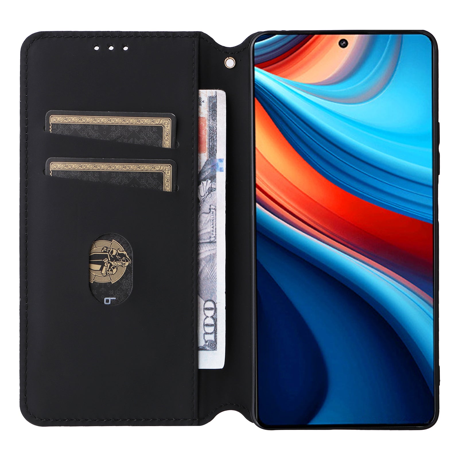 For Xiaomi Redmi Note 13R Pro 5G / Poco X6 Neo 5G Cell Phone Case Stand Anti-Scratch Mobile Phone Cover - Blue