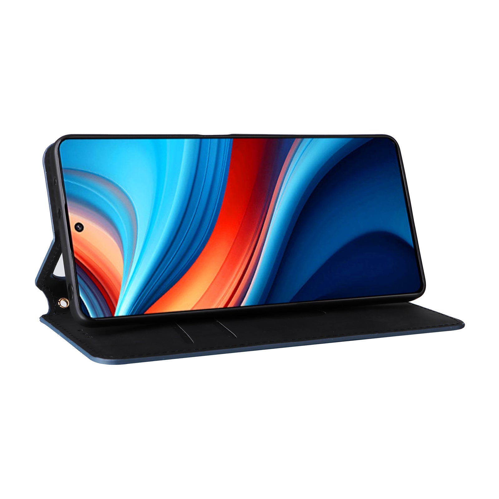 For Xiaomi Redmi Note 13R Pro 5G / Poco X6 Neo 5G Cell Phone Case Stand Anti-Scratch Mobile Phone Cover - Blue