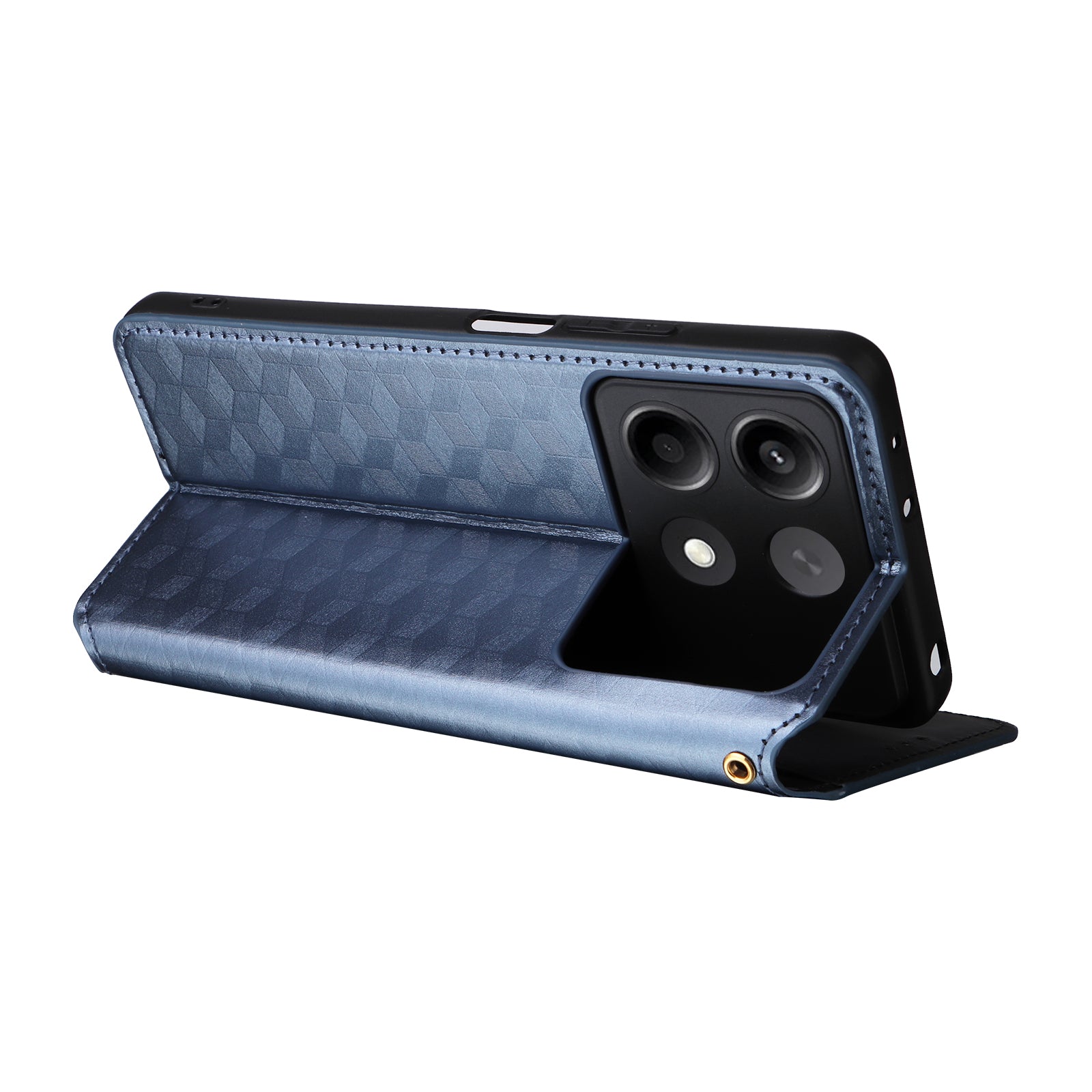 For Xiaomi Redmi Note 13R Pro 5G / Poco X6 Neo 5G Cell Phone Case Stand Anti-Scratch Mobile Phone Cover - Blue