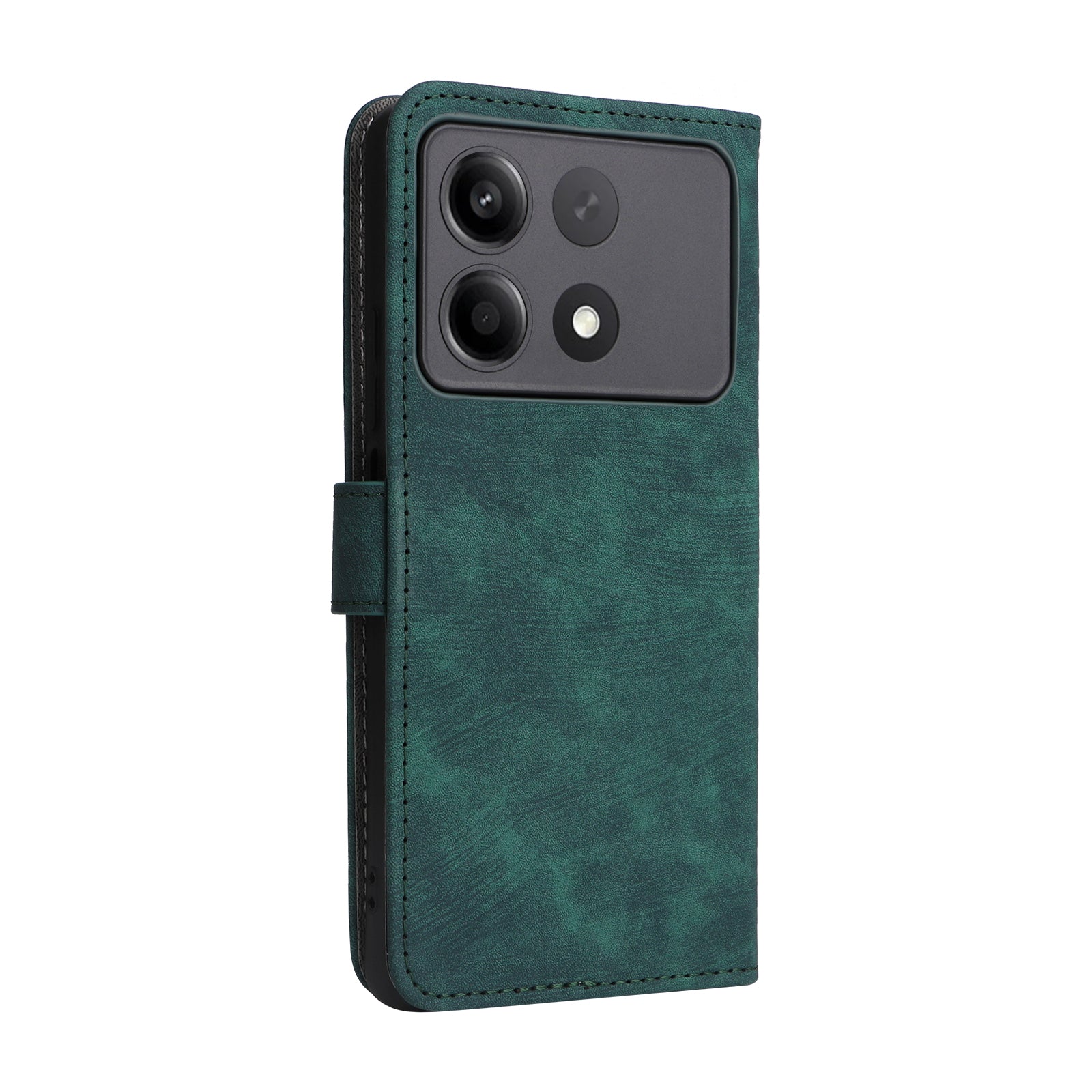 For Xiaomi Redmi Note 13R Pro 5G / Poco X6 Neo 5G Case RFID Blocking Wallet PU Leather+TPU Phone Cover - Green