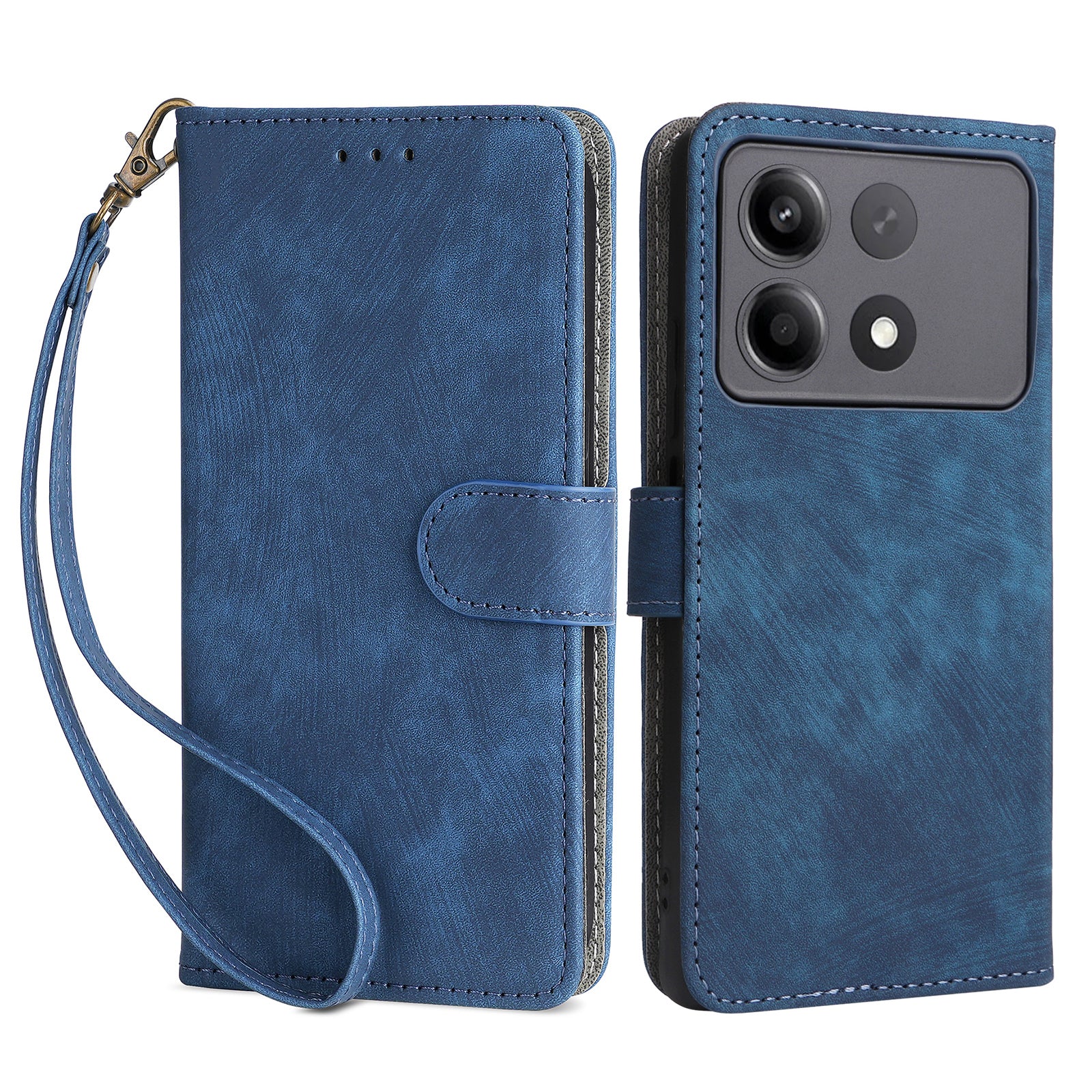 For Xiaomi Redmi Note 13R Pro 5G / Poco X6 Neo 5G Case RFID Blocking Wallet PU Leather+TPU Phone Cover - Green