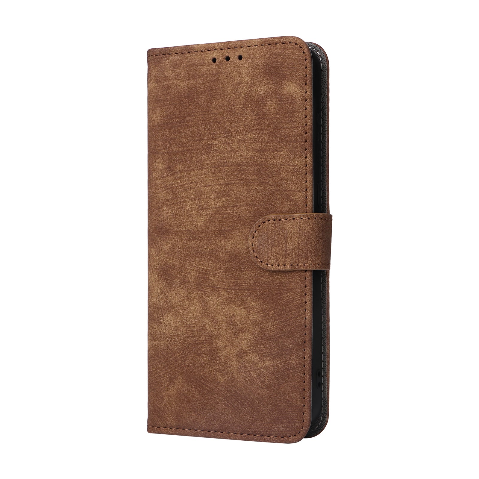 For Samsung Galaxy A55 5G Stand Case Shockproof Shell RFID Blocking Phone Cover Wallet - Brown