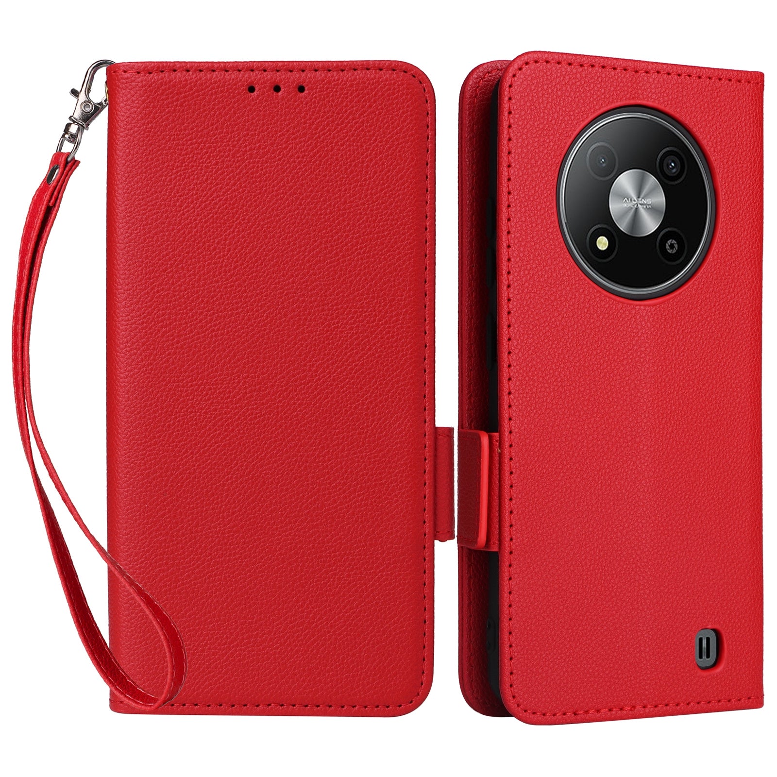 For ZTE Blade A73 5G Flip Wallet Leather Case with Card Slot Phone Cover - Black