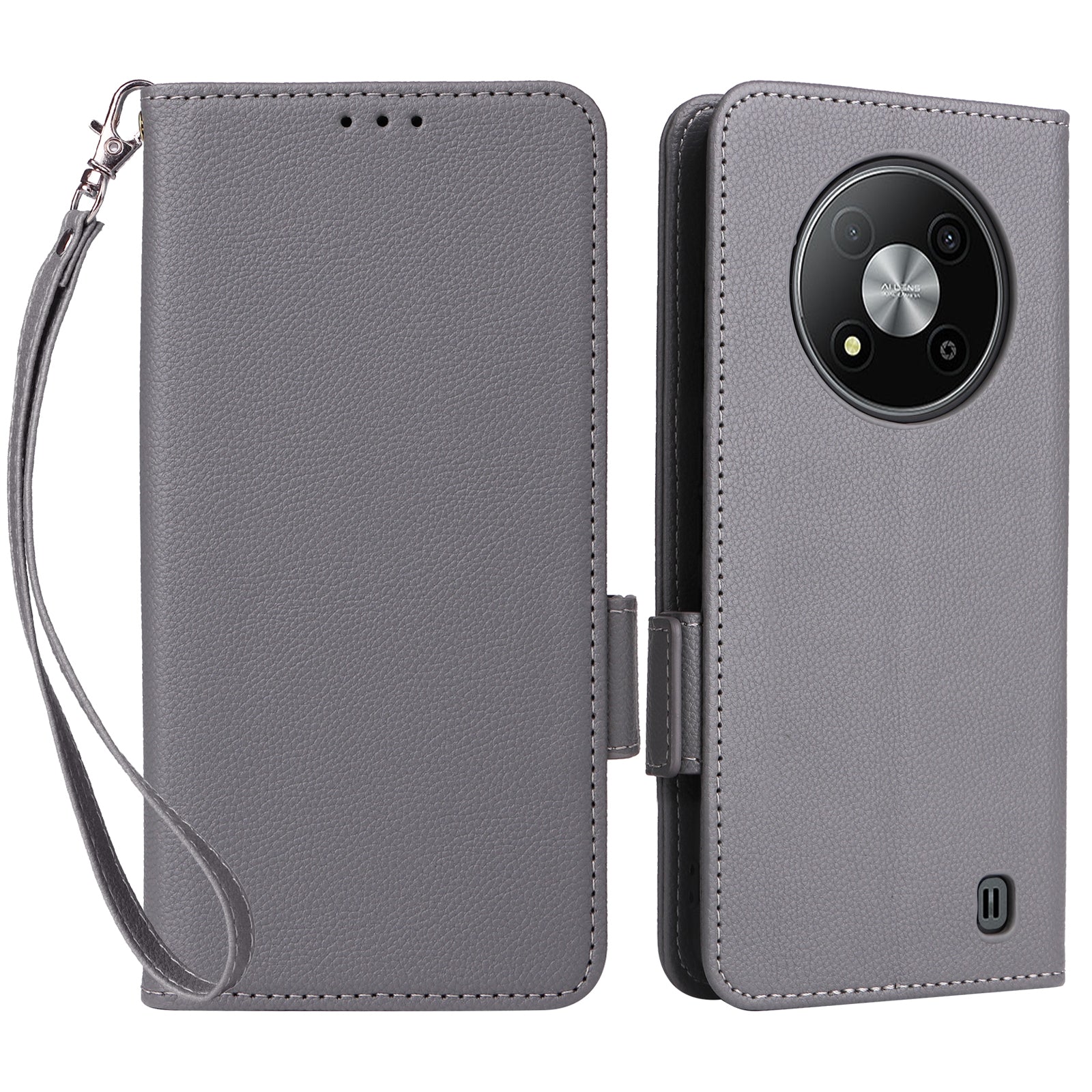For ZTE Blade A73 5G Flip Wallet Leather Case with Card Slot Phone Cover - Black