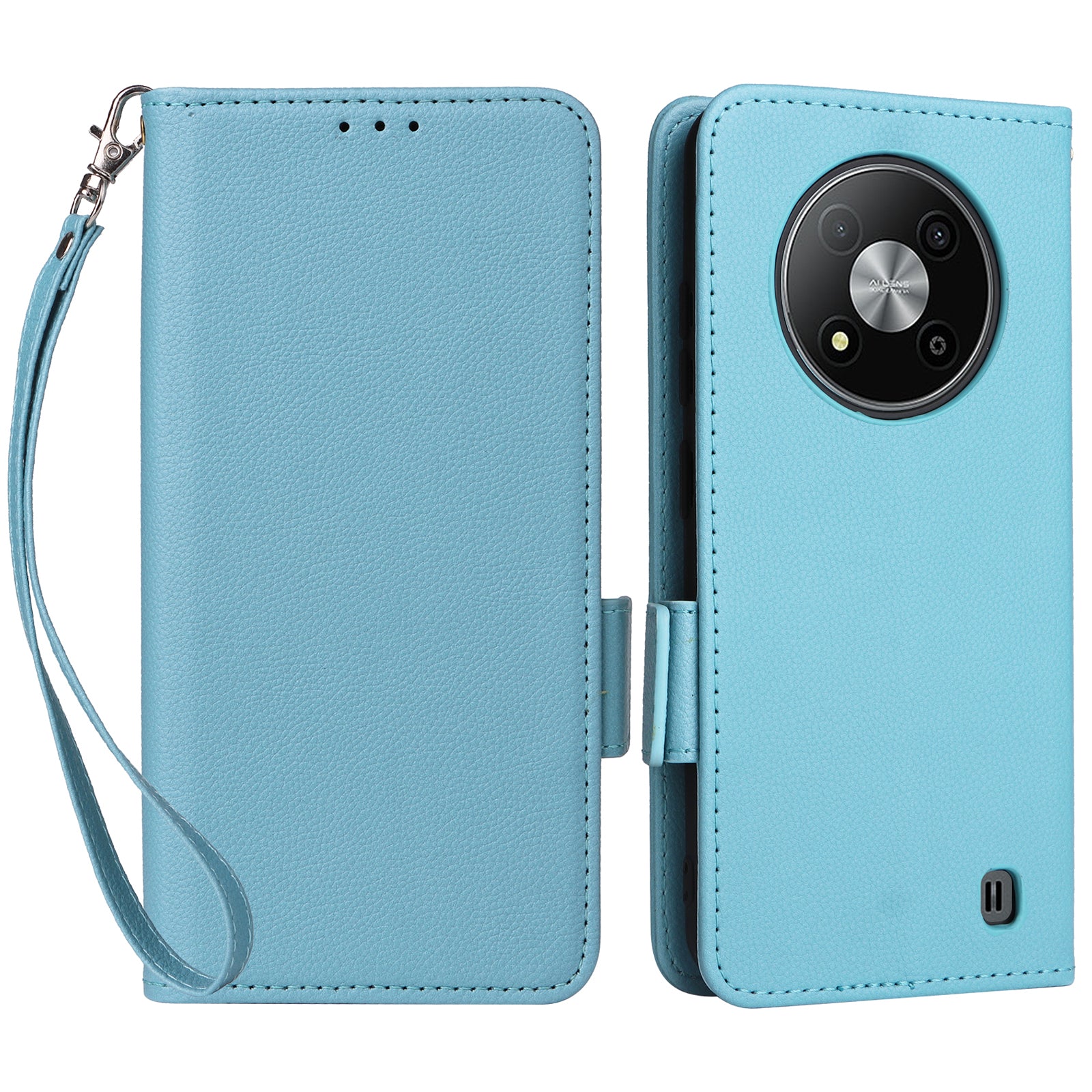 For ZTE Blade A73 5G Flip Wallet Leather Case with Card Slot Phone Cover - Black