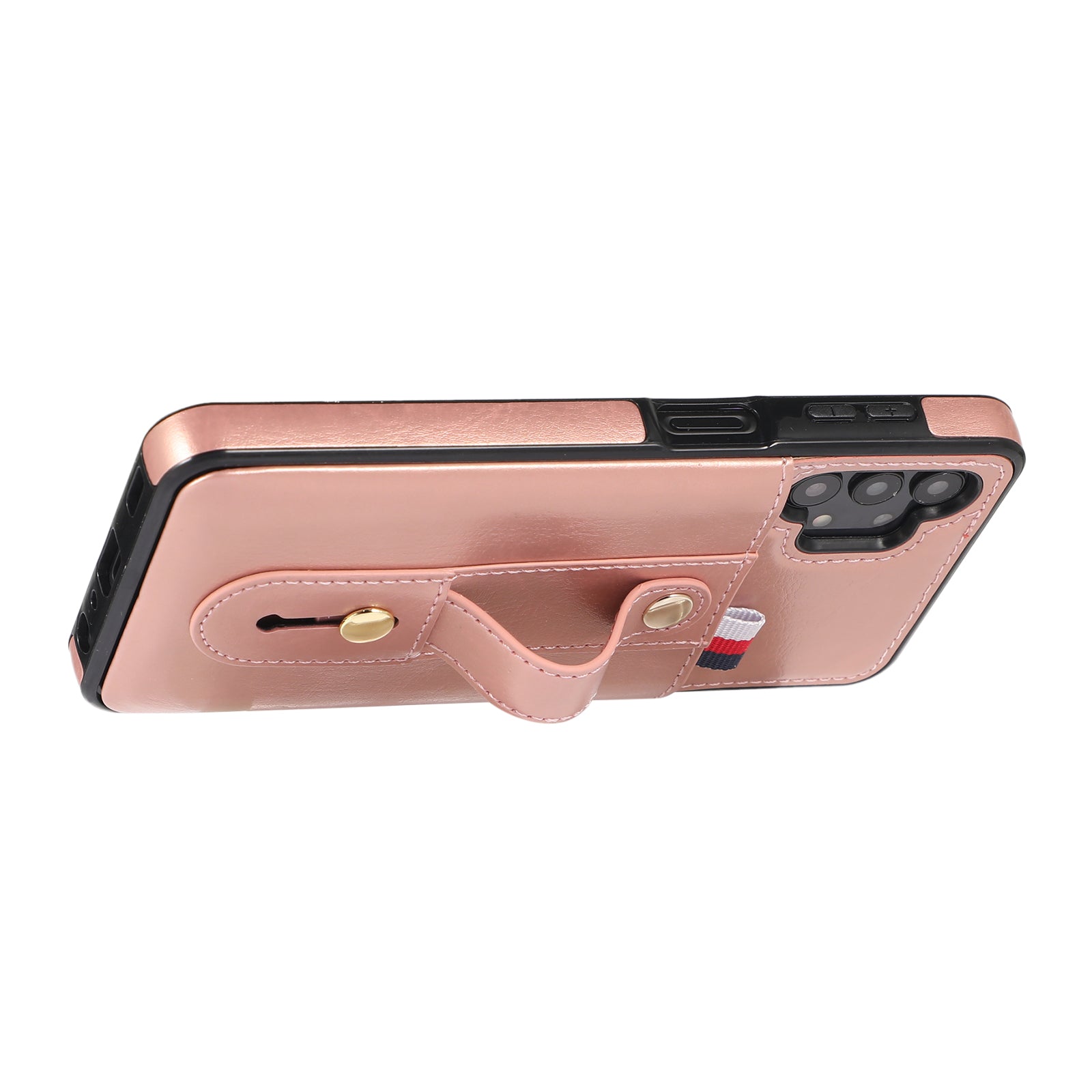For Samsung Galaxy A52 4G / 5G / A52s 5G Phone Case PU Leather+TPU Cover with Card Slots - Rose Gold
