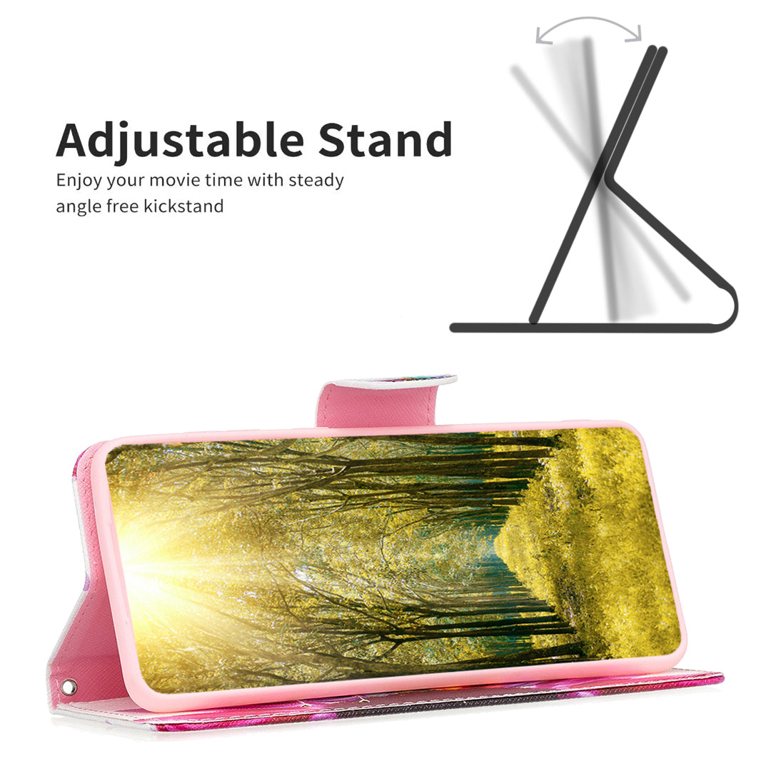For Honor X9b 5G / Magic6 Lite 5G Case Wallet Pattern PU Leather Flip Phone Cover - Sunflower
