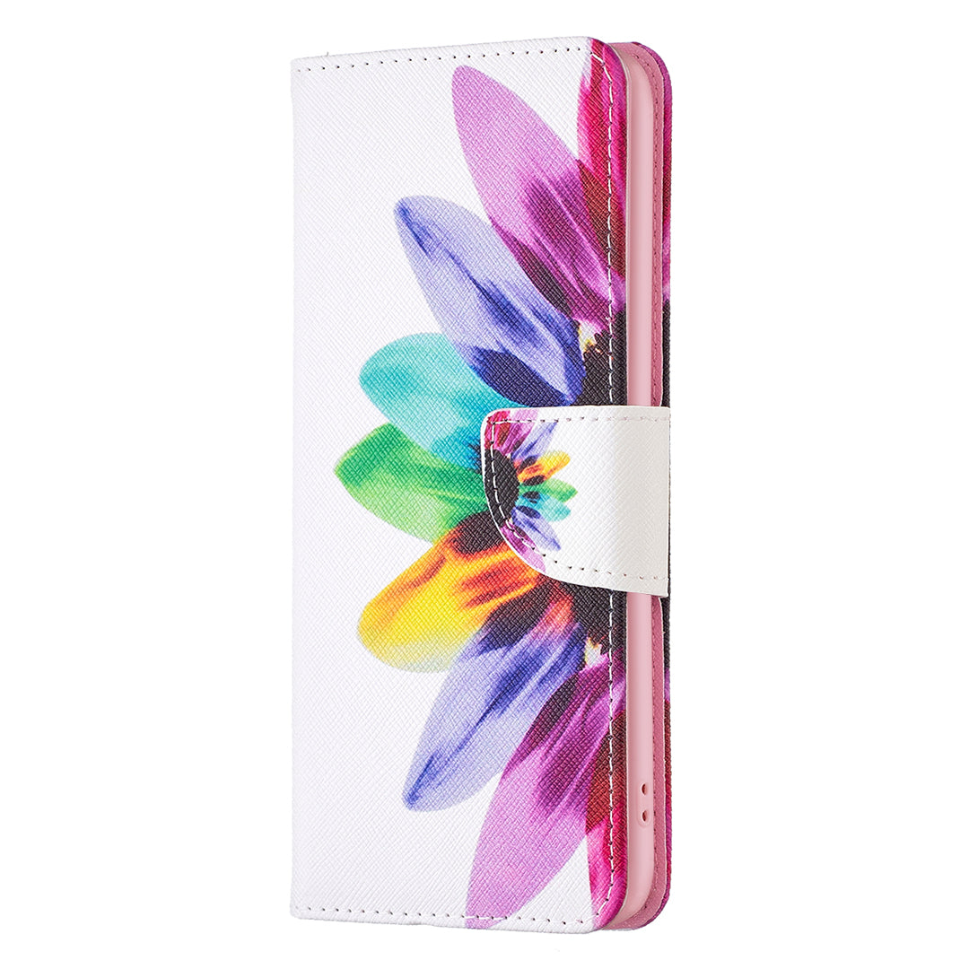 For Honor X9b 5G / Magic6 Lite 5G Case Wallet Pattern PU Leather Flip Phone Cover - Sunflower