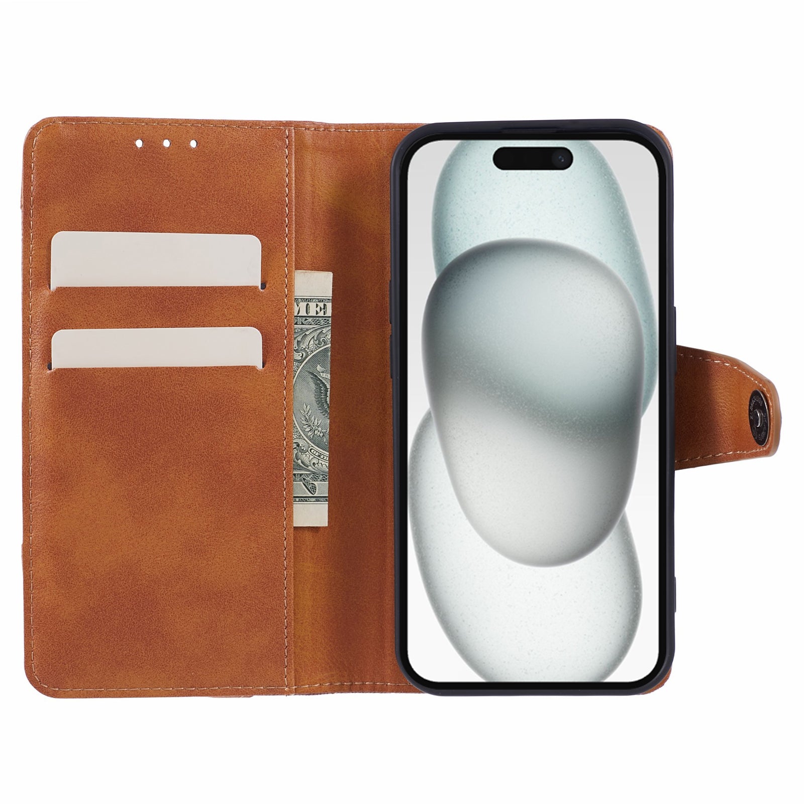 For Motorola Moto G54 5G PU Leather Cell Phone Case Splicing Crazy Horse Texture Wallet Cover - Brown