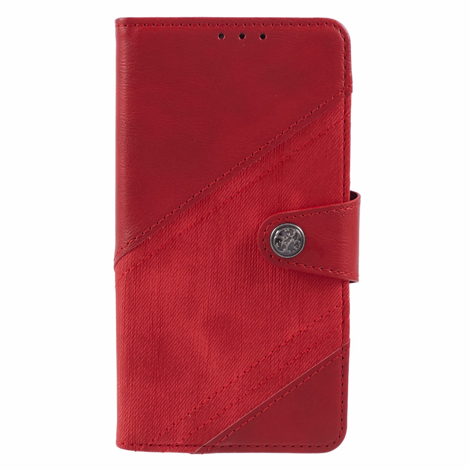For Oppo A79 5G PU Leather Phone Case Crazy Horse Texture Mobile Phone Shell Wallet - Red