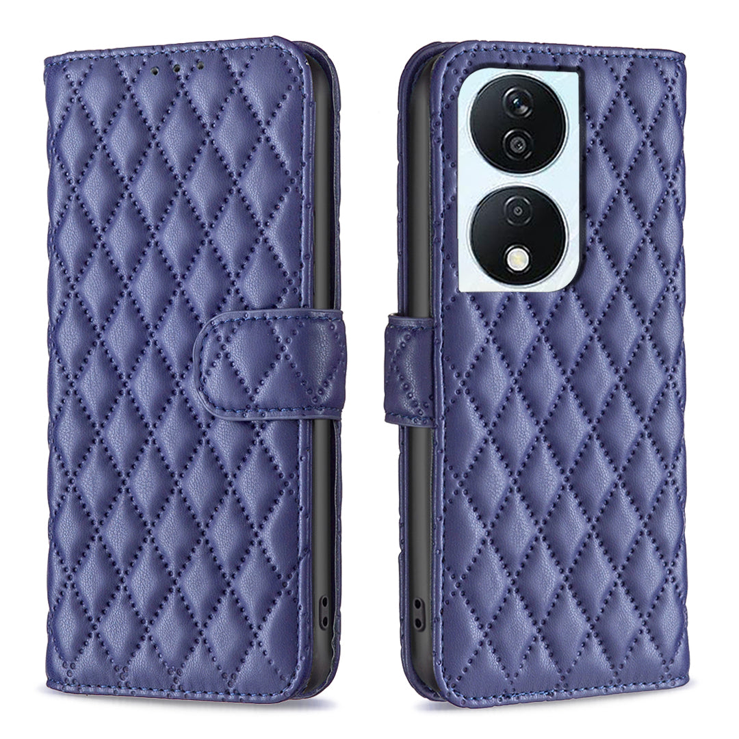 BINFEN COLOR BF Style-14 For Honor X7b 4G / 90 Smart Wallet Case Leather Cover with Stand - Green